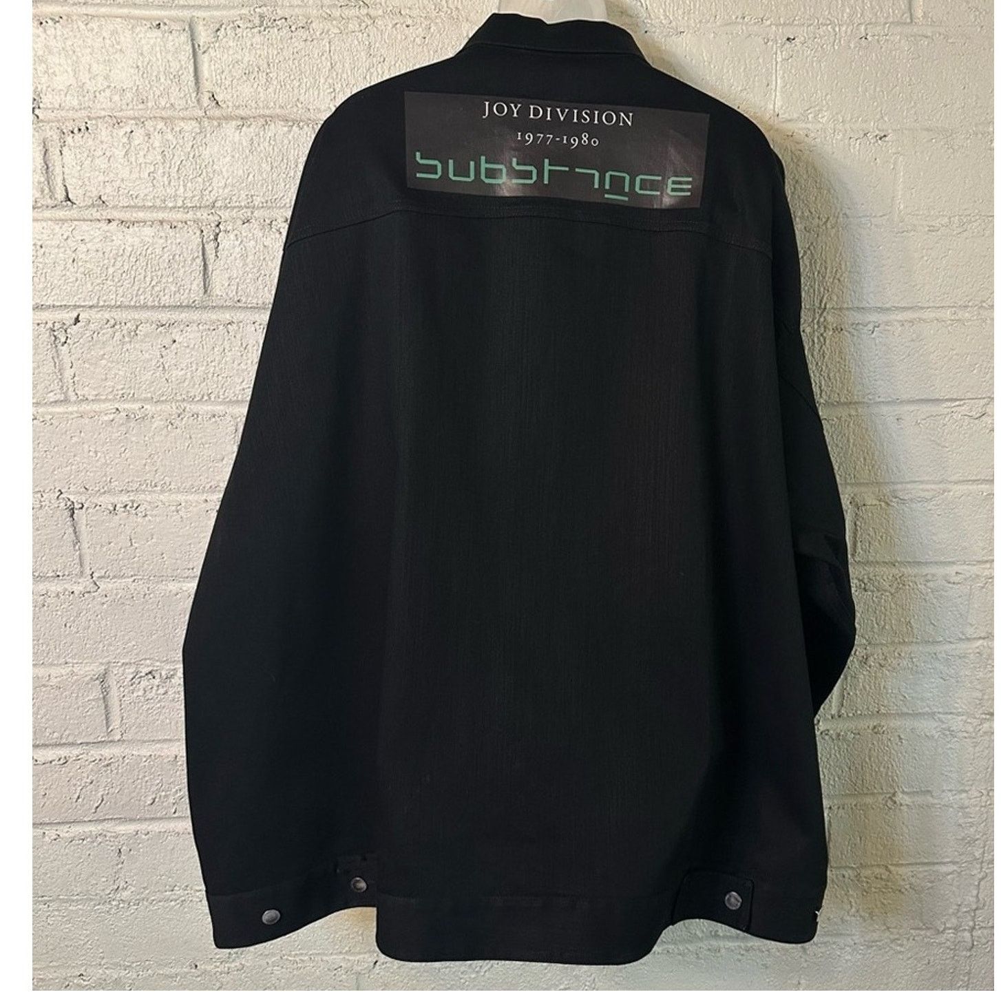 Joy Division × Raf Simons Redux SS18 Joy Division Black Denim Jacket size M Logo Patch Size US M / EU 48-50 / 2 - 9 Thumbnail