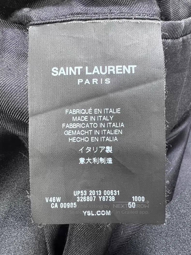 Saint Laurent Paris Saint Laurent Paris Black Smoking Suit Peak Lapel Suit Size US M / EU 48-50 / 2 - 5 Thumbnail