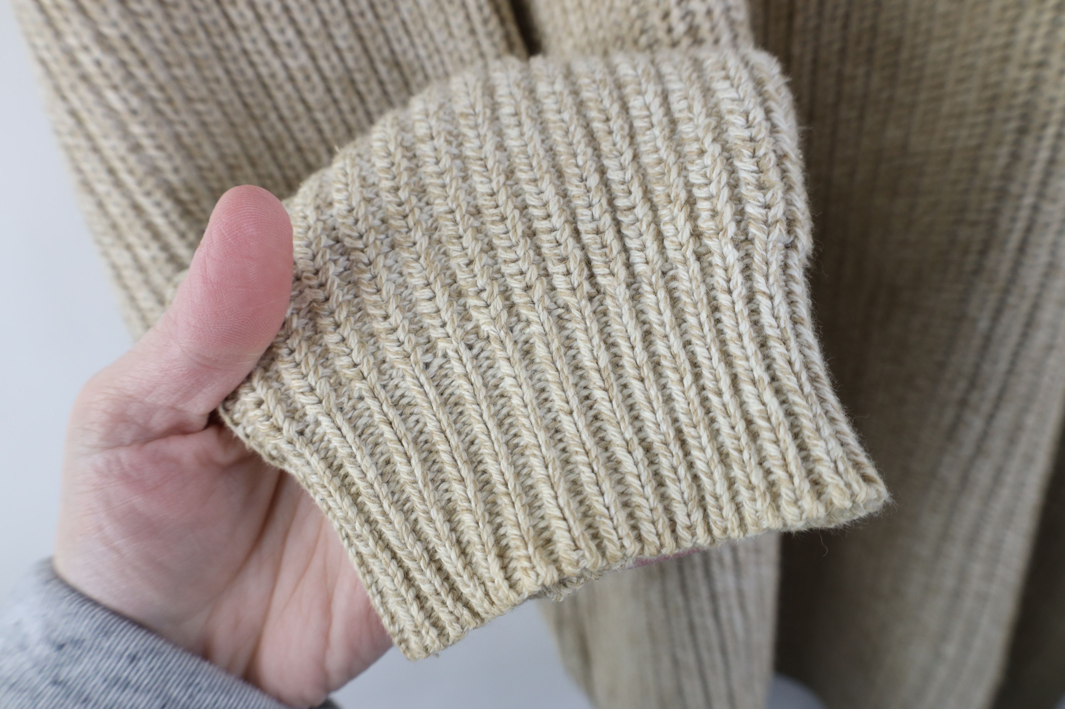 Eddie Bauer Vintage Eddie Bauer Ribbed Knit Henley Sweater Oatmeal Brown Size US XL / EU 56 / 4 - 5 Thumbnail