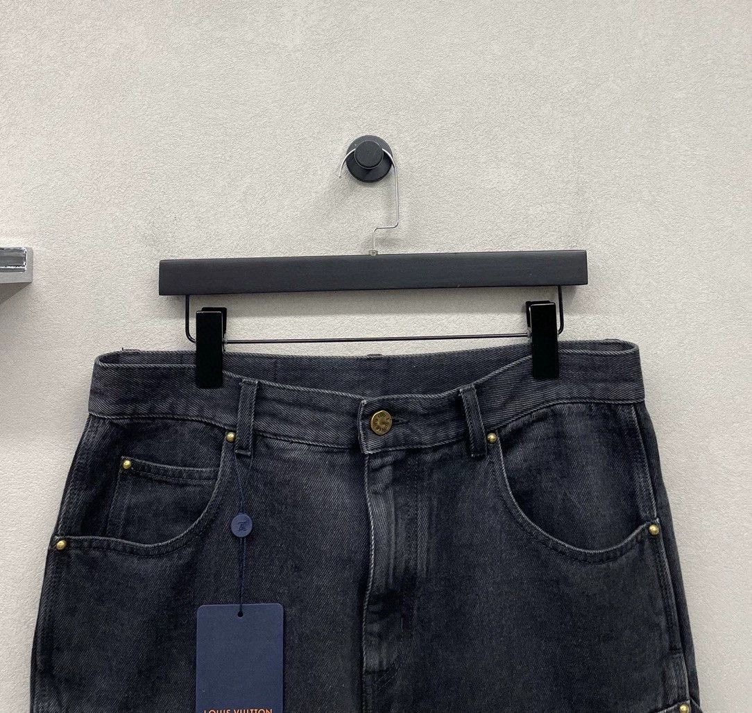 Louis Vuitton black denim cargo pants size 33 Size US 33 - 4 Thumbnail