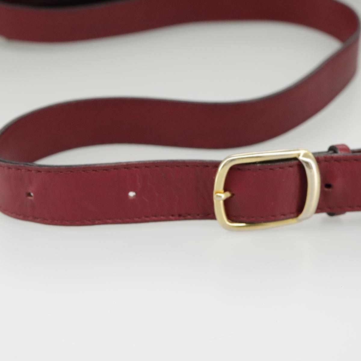 Celine CELINE Shoulder Bag Leather Wine Red Gold Size ONE SIZE - 8 Thumbnail