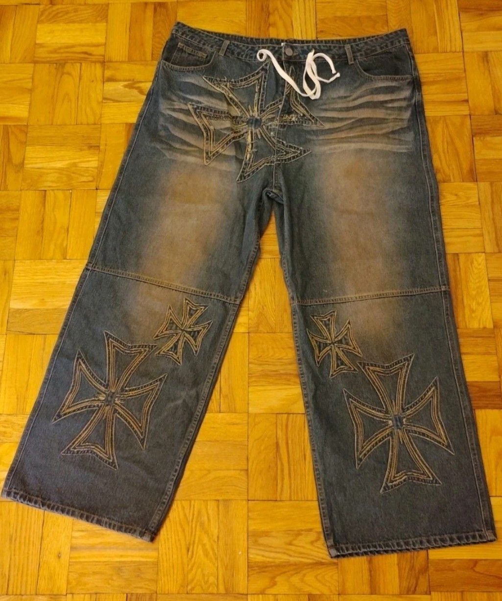 Other Vale Forever Valley Dreams Motocroxxx Denim Rust Color Size US 40 / EU 56 - 3 Thumbnail