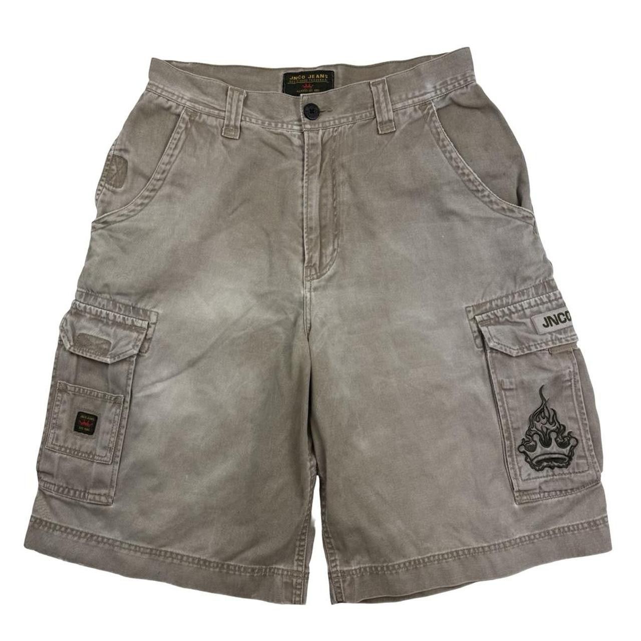JNCO × Vintage Vintage 90s Jnco Jeans Flame Crown Shorts | Grailed