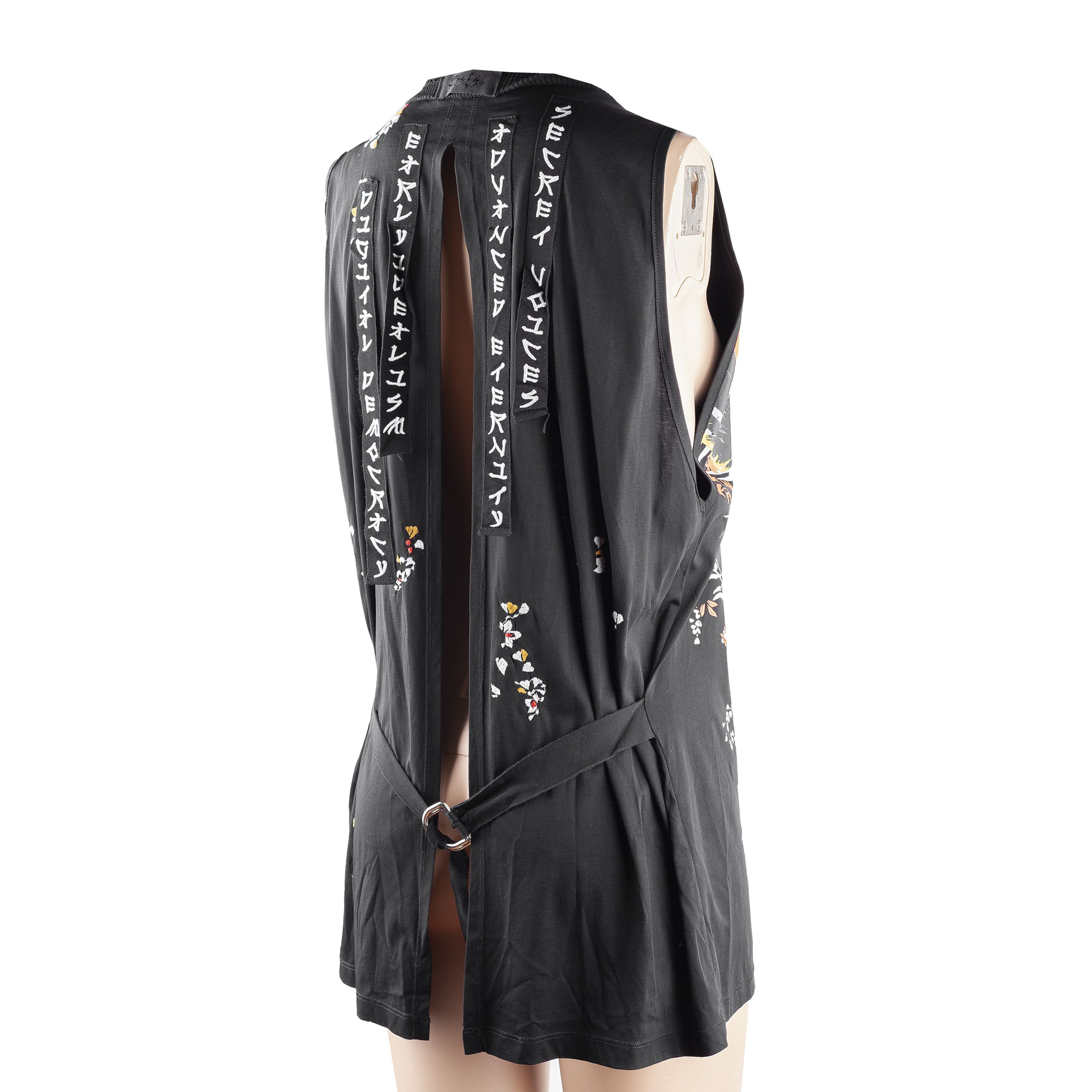 Diesel Diesel Oriental Print Black Printed Tank Top (XL) Size XL / US 12-14 / IT 48-50 - 4 Thumbnail