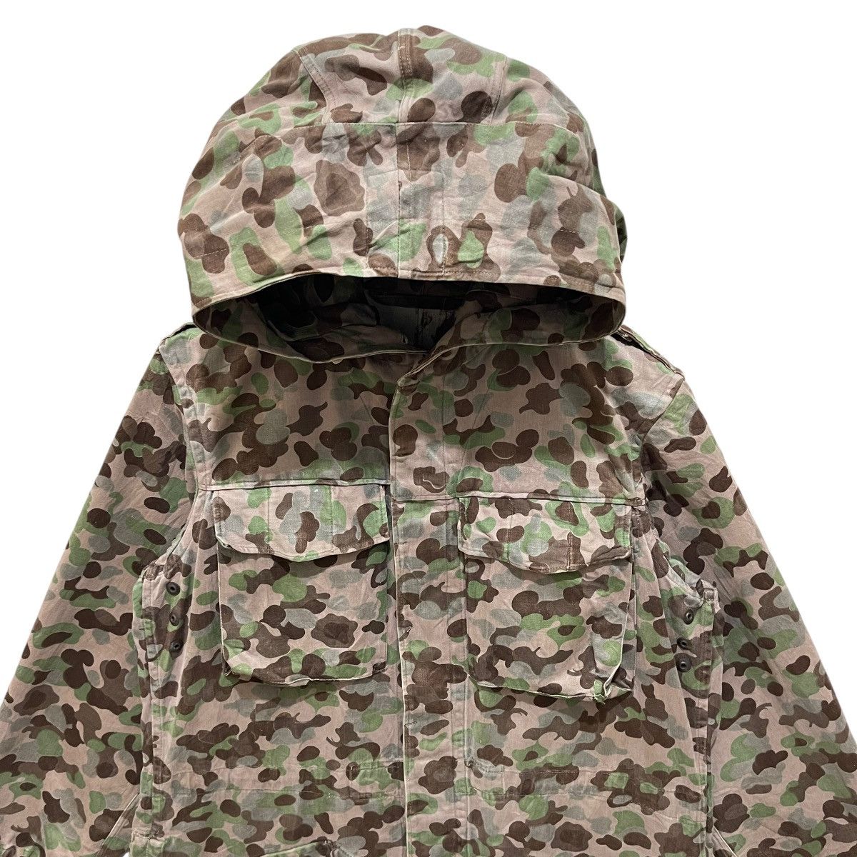 Vintage Vintage 70s USSR Camouflage Army Military Parka Jacket Size US L / EU 52-54 / 3 - 3 Thumbnail