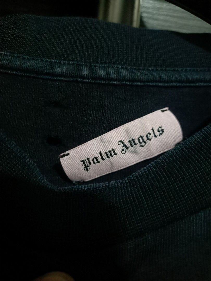 Palm Angels Palm Angels Gold Glitter Box Logo Tee Size US S / EU 44-46 / 1 - 5 Thumbnail
