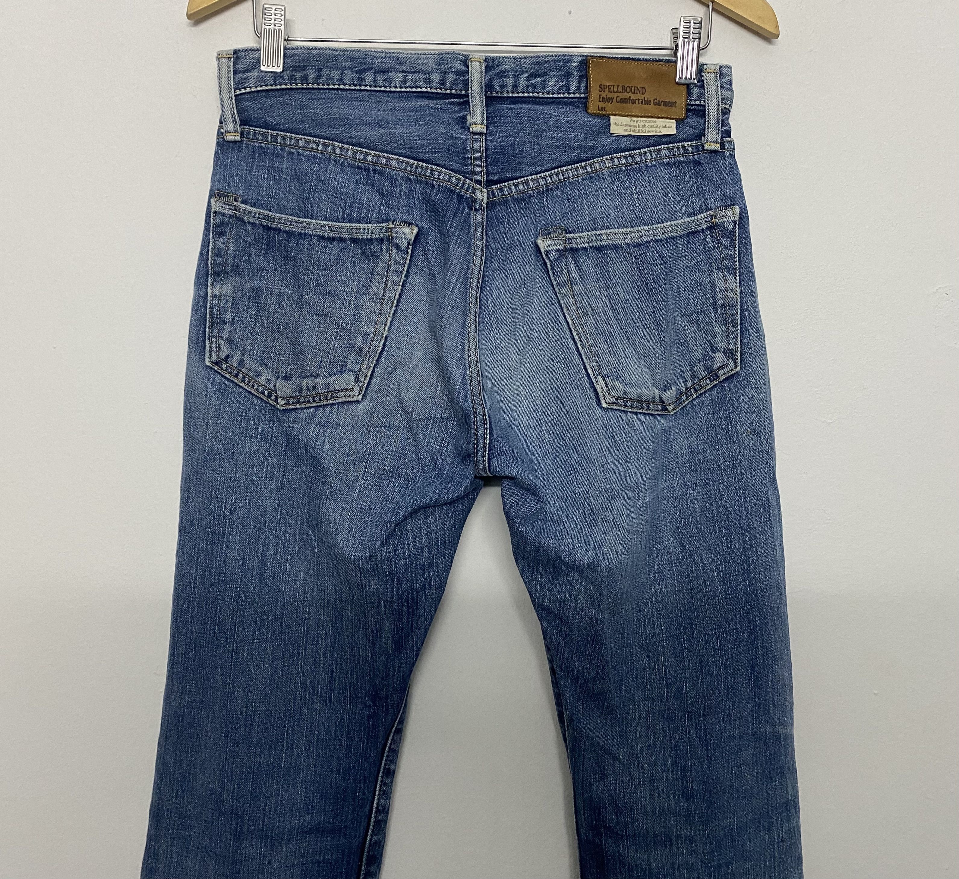 Spellbound Spellbound Japan Blue Selvedge Denim Jeans Faded Grunge Wash Size US 30 / EU 46 - 8 Thumbnail