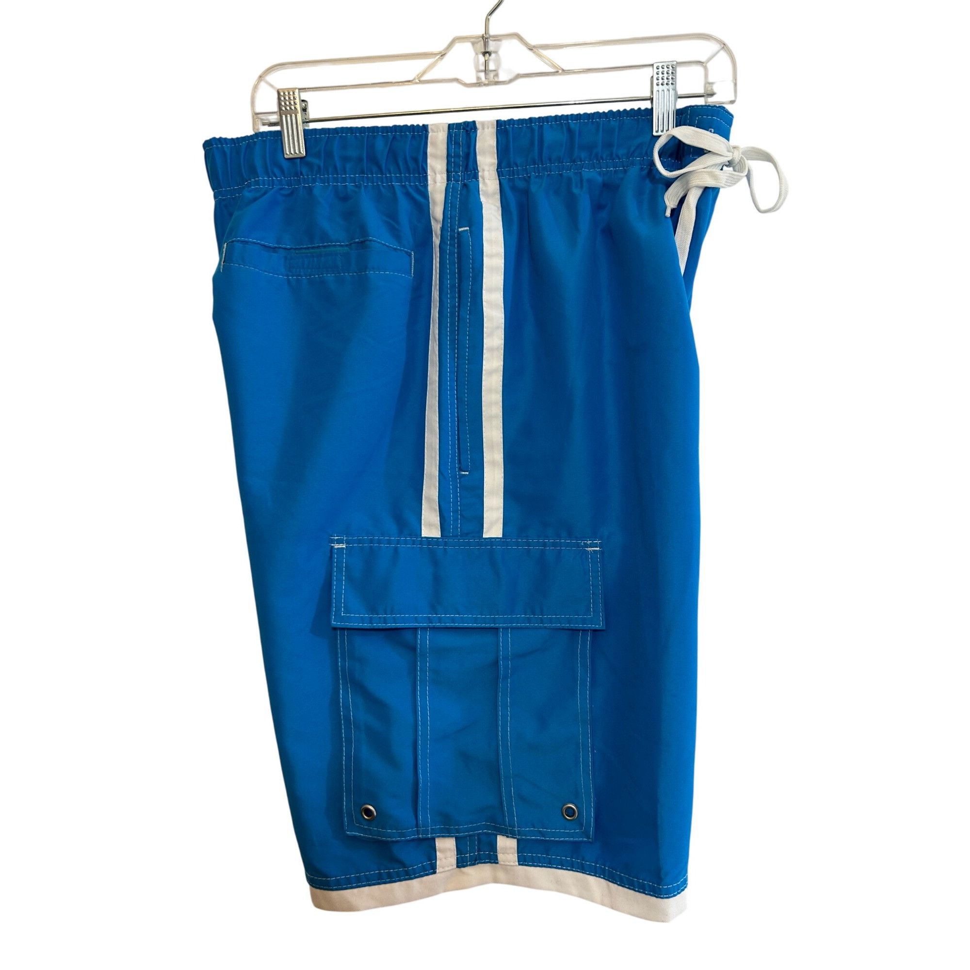 Beverly Hills Polo Club Beverly Hills Polo Club Men’s Swim Trunks M Blue White Trim Size US 32 / EU 48 - 8 Thumbnail