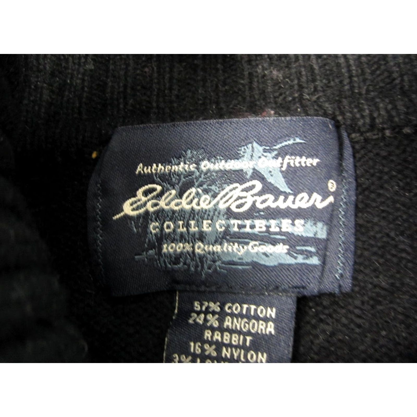 Eddie Bauer VINTAGE Eddie Bauer Sweater Womens Medium Black Turtleneck Angora Wool Snow 90s Size M / US 6-8 / IT 42-44 - 6 Thumbnail