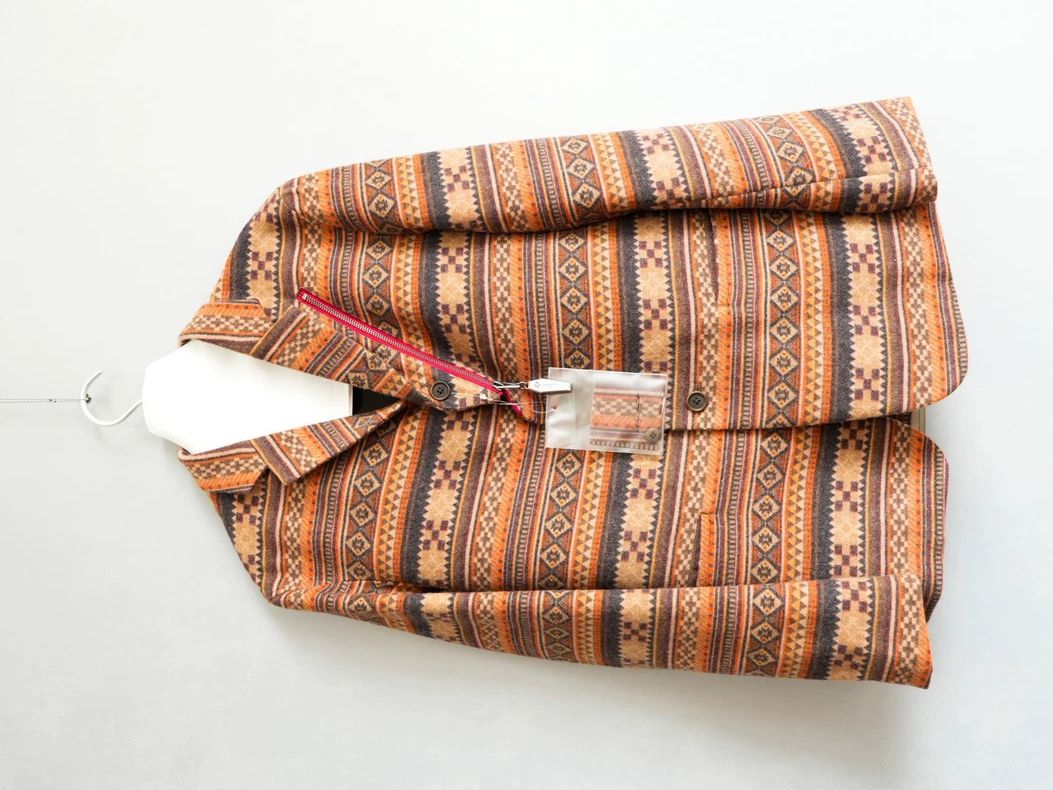 Yohji Yamamoto Yohji Yamamoto Patterned Zip Jacket Size US M / EU 48-50 / 2 - 1 Thumbnail