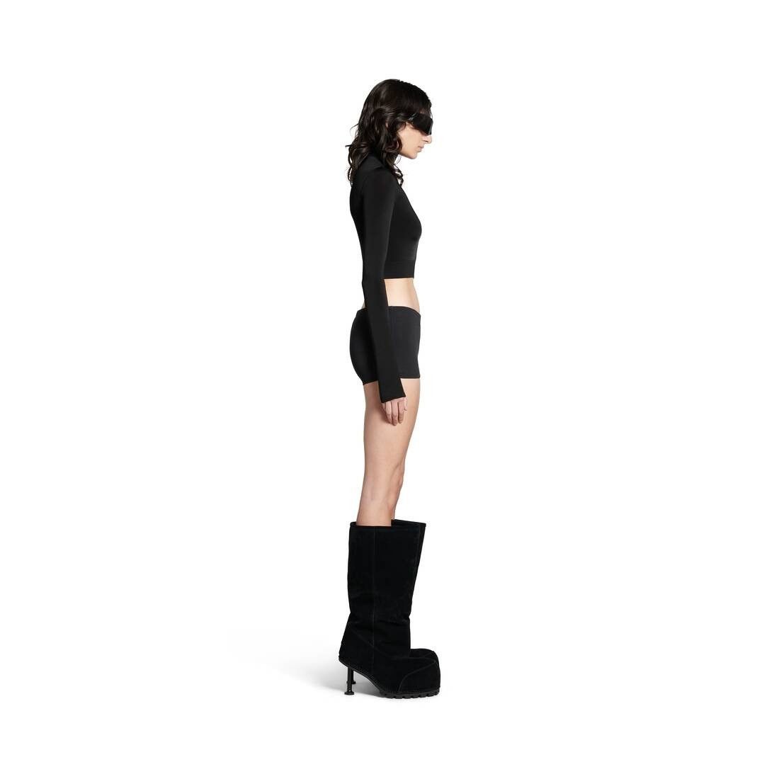 Balenciaga o1s1wg110126 Mini Cycling Skirt in Black Size 27" / US 4 / IT 40 - 3 Thumbnail