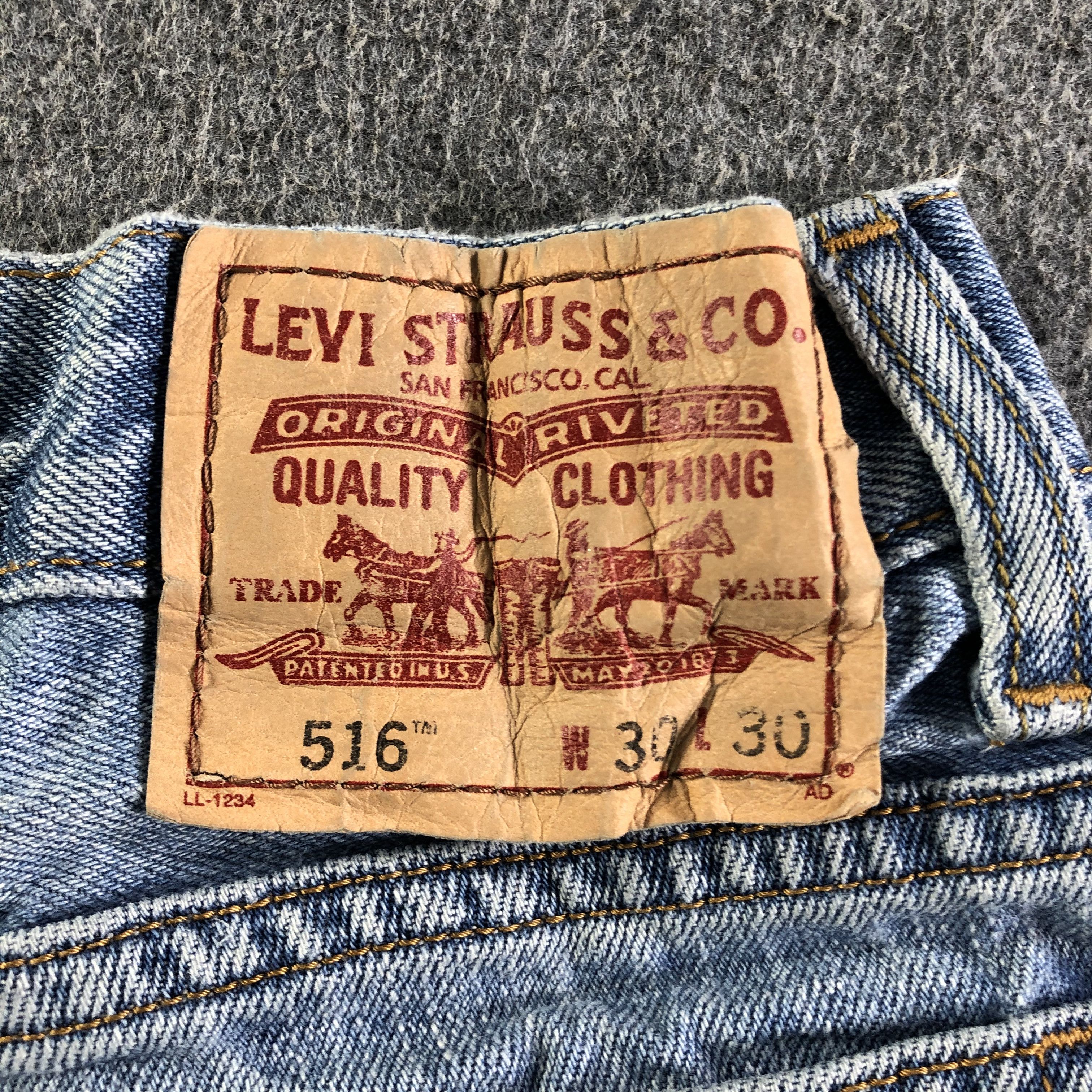 Levi's Vintage Blue Wash Levis 516 Jeans-J4220 Size US 28 / EU 44 - 5 Thumbnail