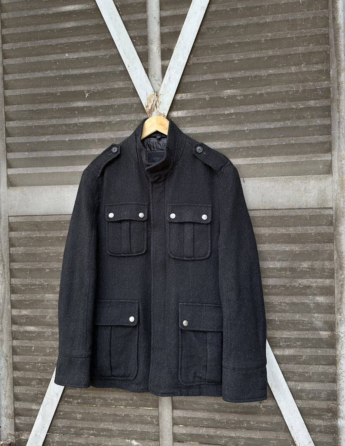 Hugo Boss 👹Hugo Boss Wool Utility Jacket Size US L / EU 52-54 / 3 - 5 Thumbnail