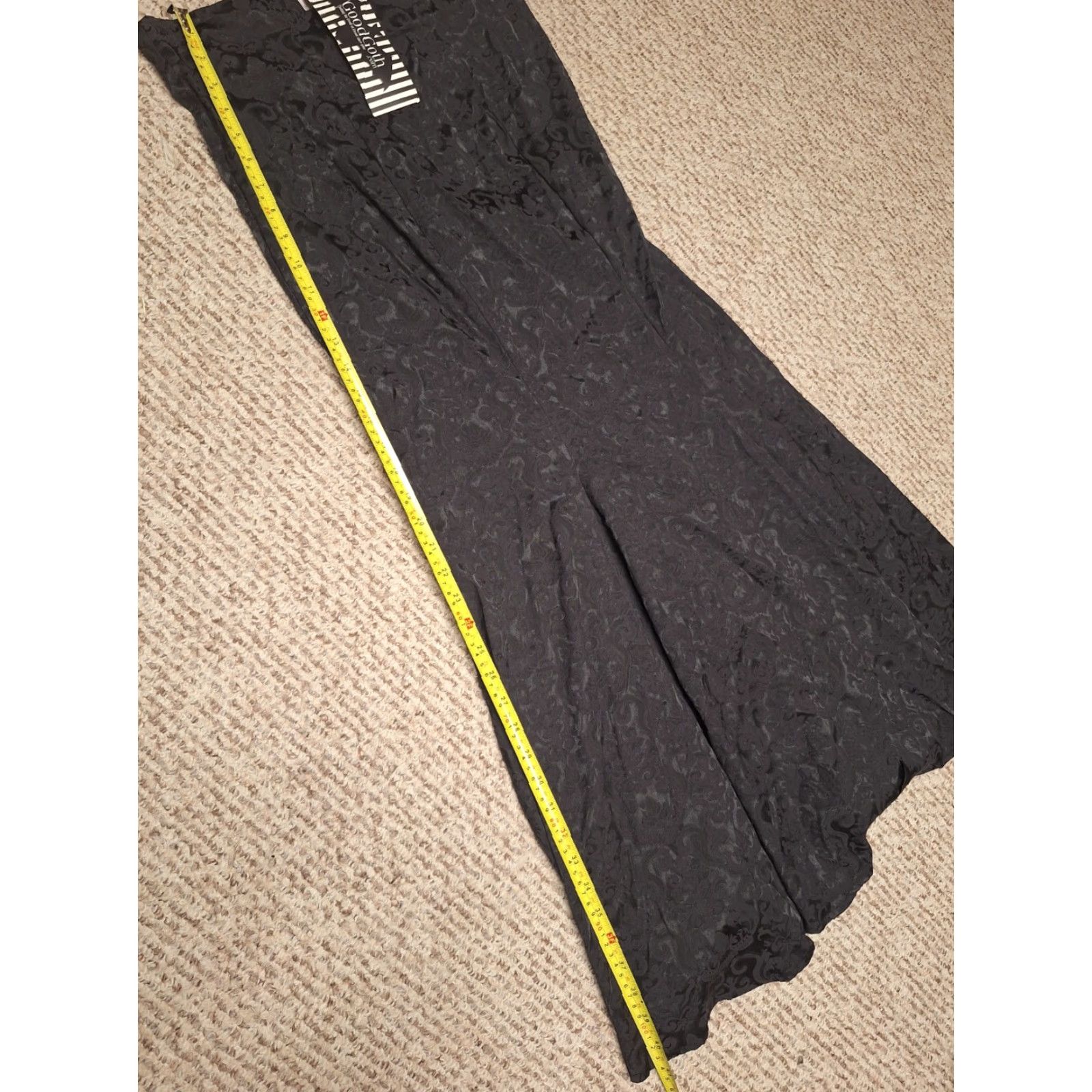 Vintage Chic Star Skirt M Black Lace-up Renaissance Goth Metal Vamp Nwt Size 32" / US 10 / IT 46 - 6 Thumbnail