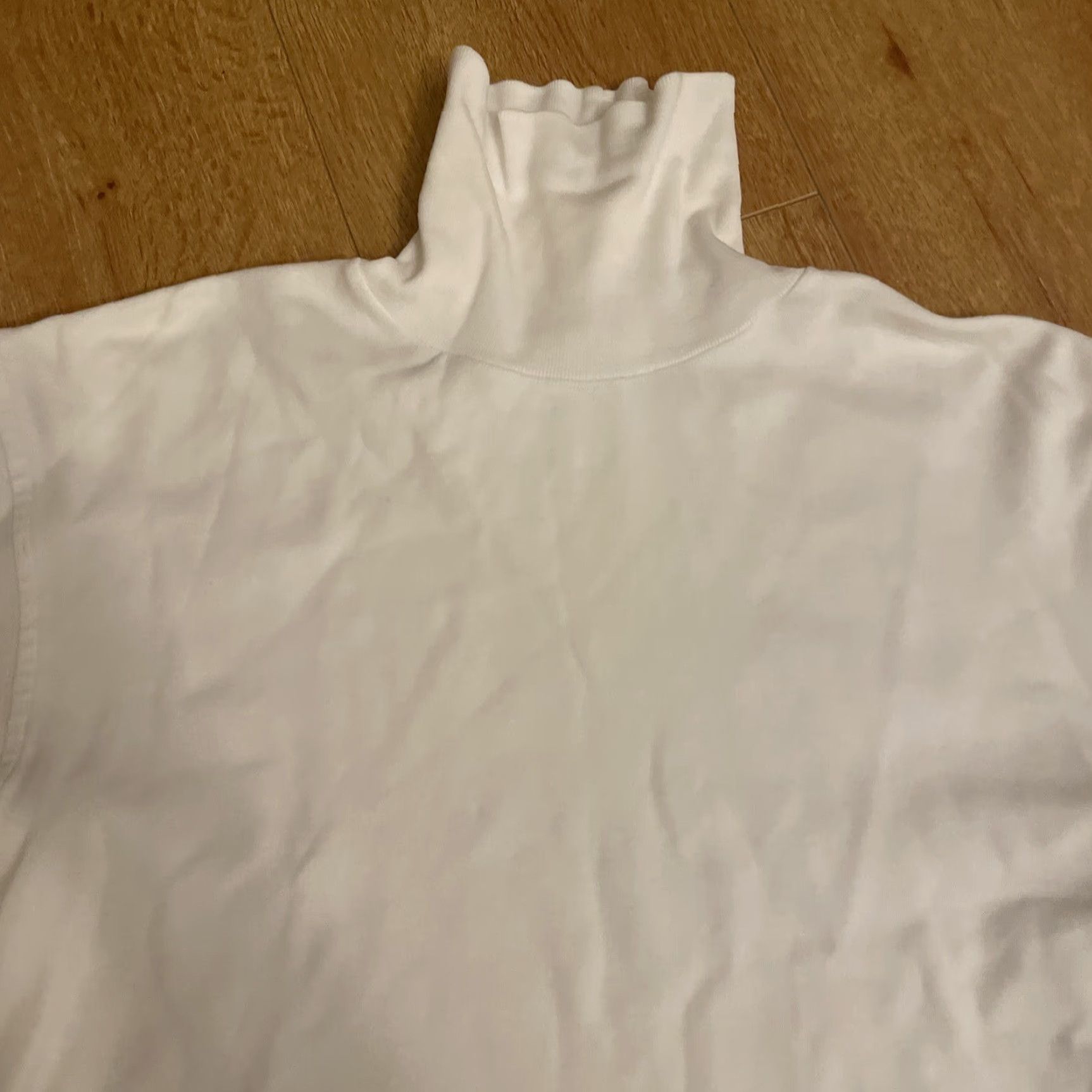 Banana Republic VINTAGE Banana Republic Y2K Knit Turtleneck shirt White Women's Classic Small Preppy Pullover Knit Sweater Women Size S / US 4 / IT 40 - 3 Thumbnail