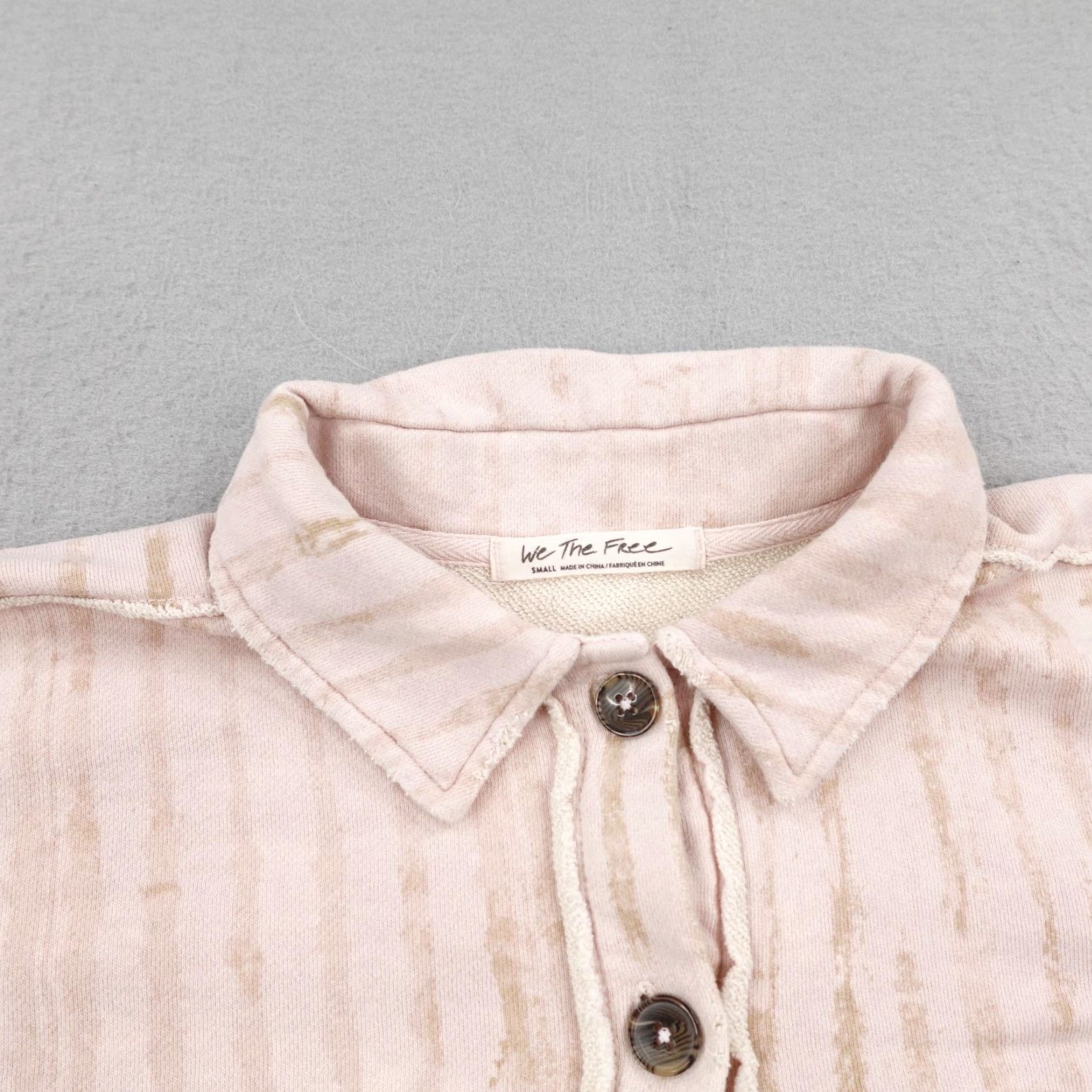 Free People Free People Shirt Womens Small Pink Button Up Montauk We The Free Oversized Boho Size S / US 4 / IT 40 - 2 Thumbnail