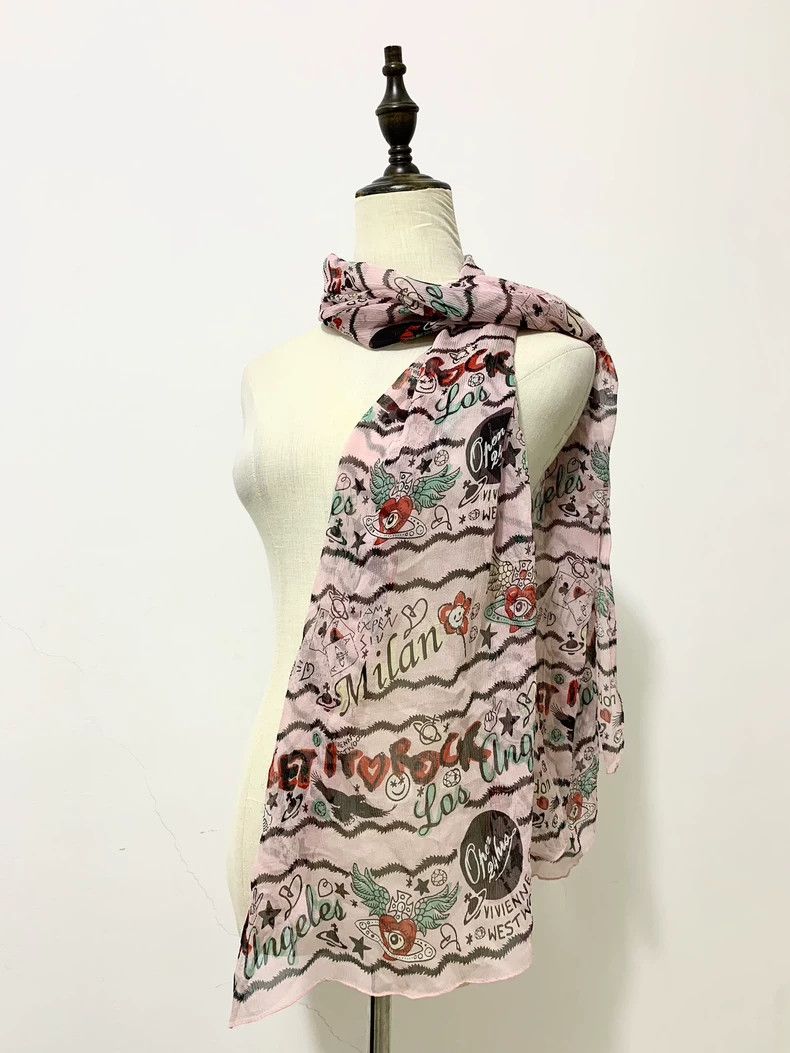 Vivienne Westwood Vivienne Westwood Tattoo silk scarf Size ONE SIZE - 2 Thumbnail