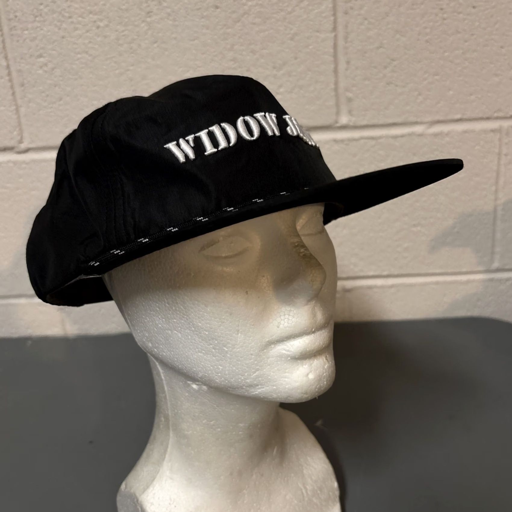 Vintage Widow Jane Adjustable Baseball Hat Black Nylon Rope Detail - Unisex Adult Size ONE SIZE - 2 Thumbnail