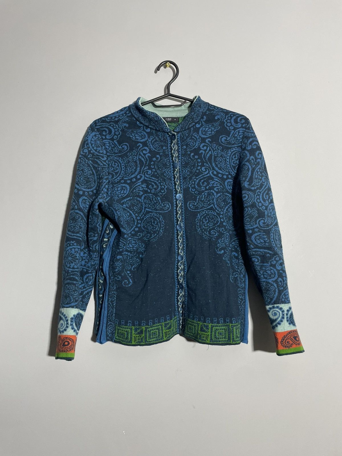 Other Ivko knit Jacquard jacket with Pleats Avant Gard style Size M / US 6-8 / IT 42-44 - 1 Thumbnail