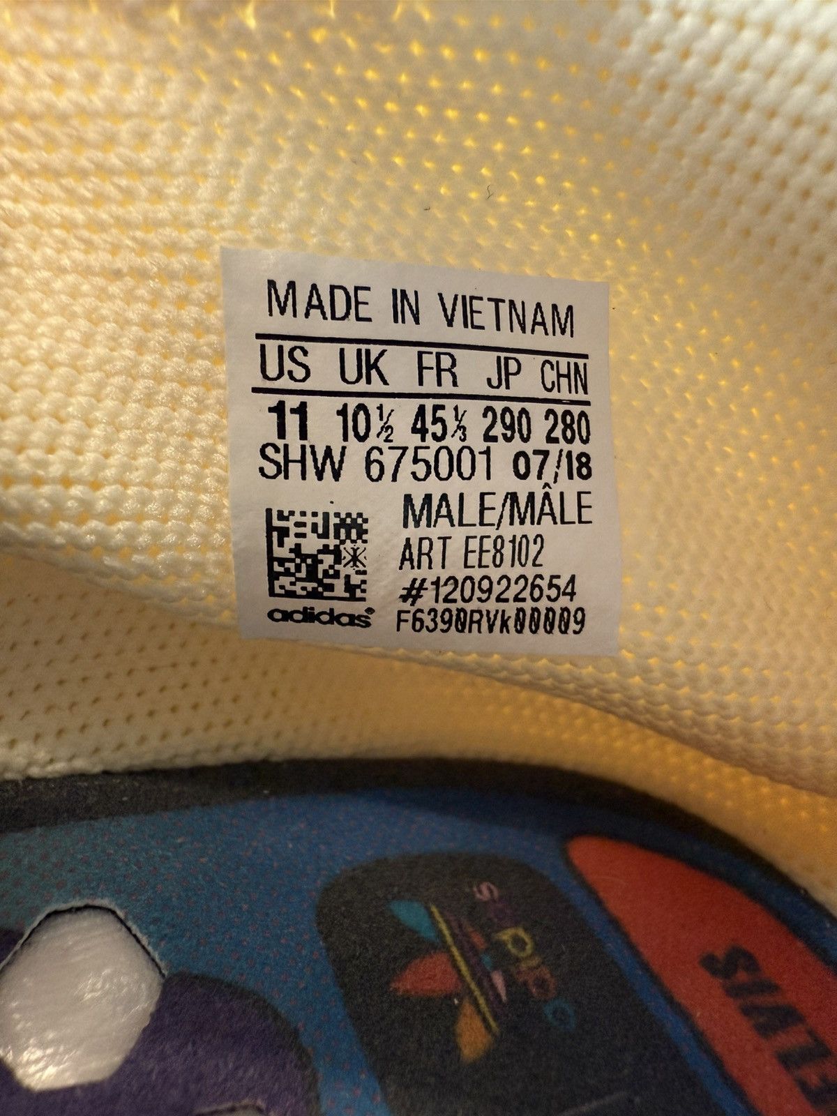 Adidas × Pharrell 2018 Adidas NMD Hu Pharrell Nerd Cream EE8102 Size US 11 / EU 44 - 10 Thumbnail