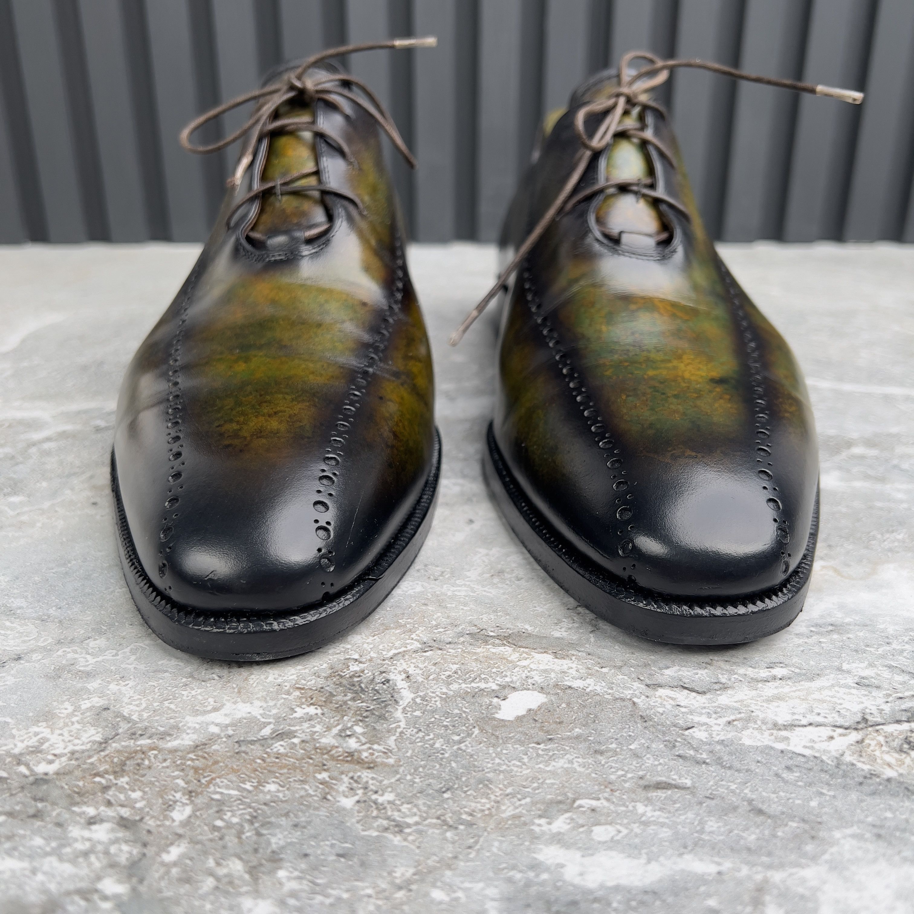 Berluti Oxford Derby Perforated Patina Venezia Leather Size US 11.5 / EU 44-45 - 8 Thumbnail