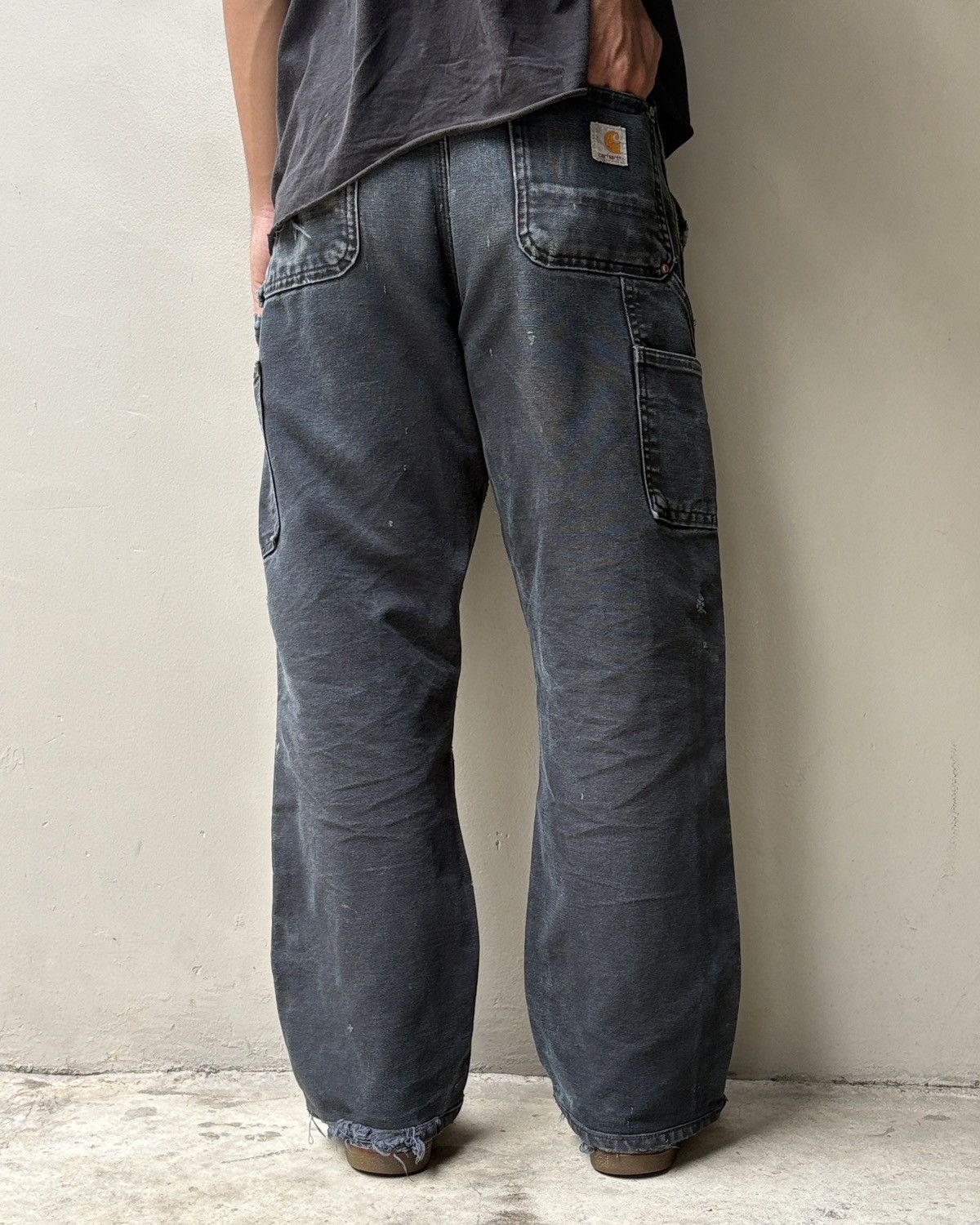 Carhartt Vintage Faded Black Carhartt Double Knee Pants Size US 30 / EU 46 - 5 Thumbnail