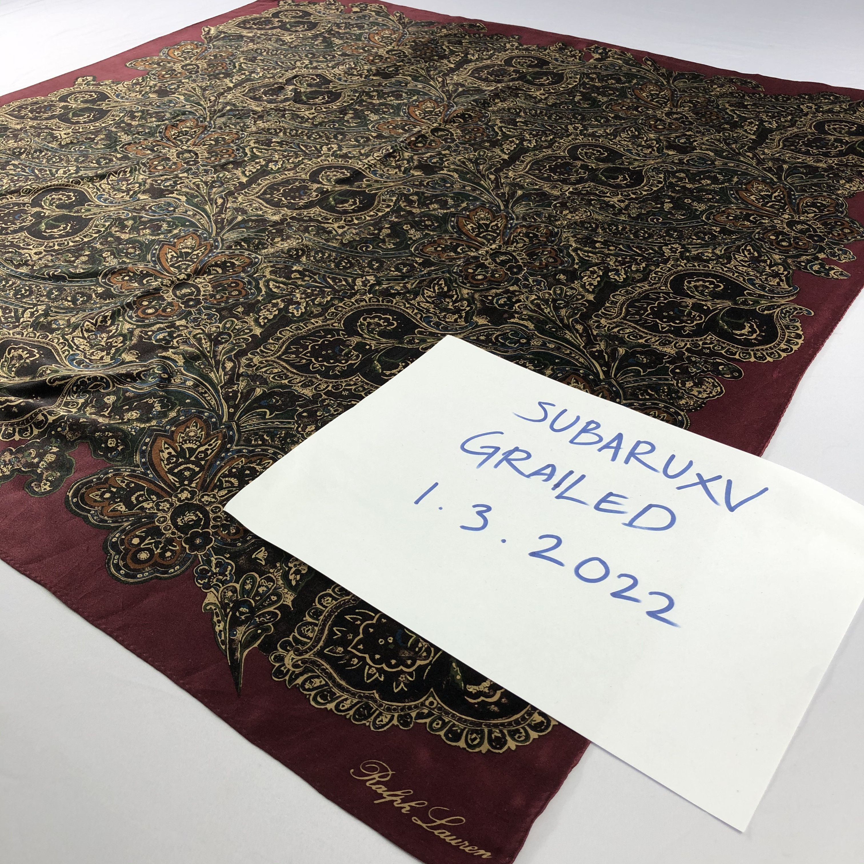 Ralph Lauren Vintage Ralph Lauren Silk Scarf Size ONE SIZE - 4 Thumbnail
