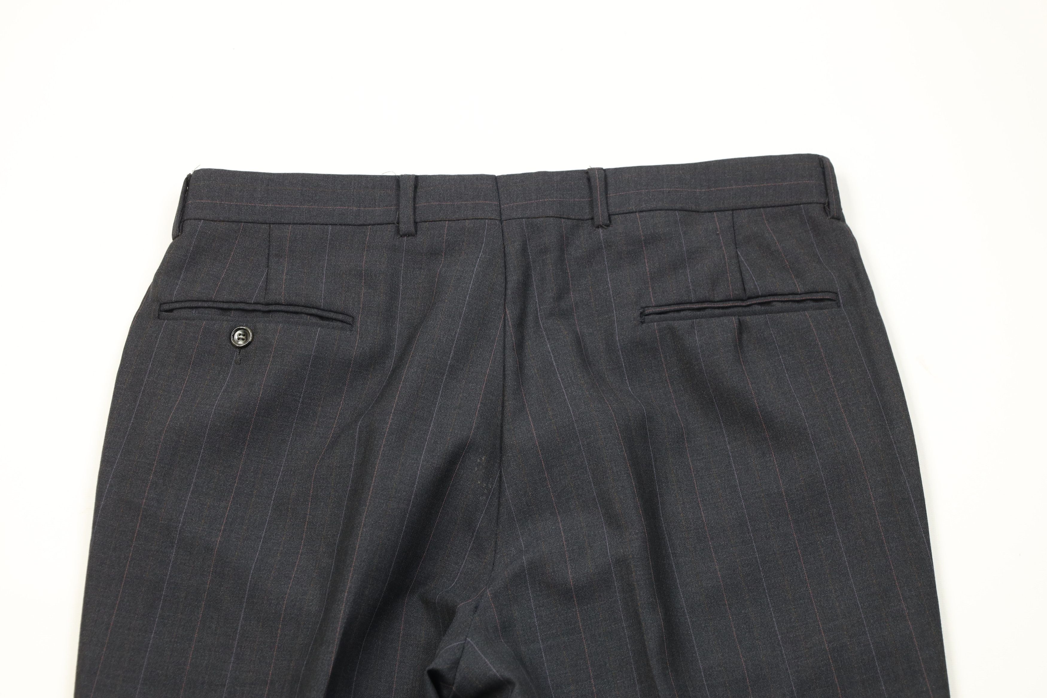 Vintage Vintage 70s Streetwear Pinstriped Wide Leg Chino Pants USA Size US 34 / EU 50 - 11 Thumbnail
