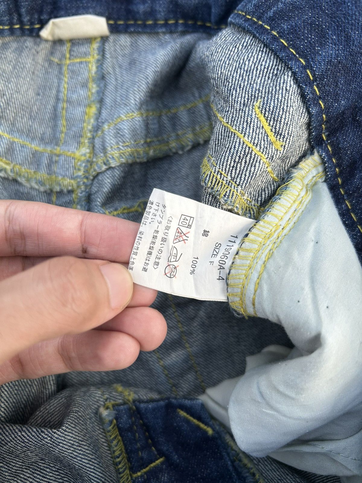 Kapital Japanese Blue moon Blue Distressed Denim Jeans Size US 32 / EU 48 - 8 Thumbnail