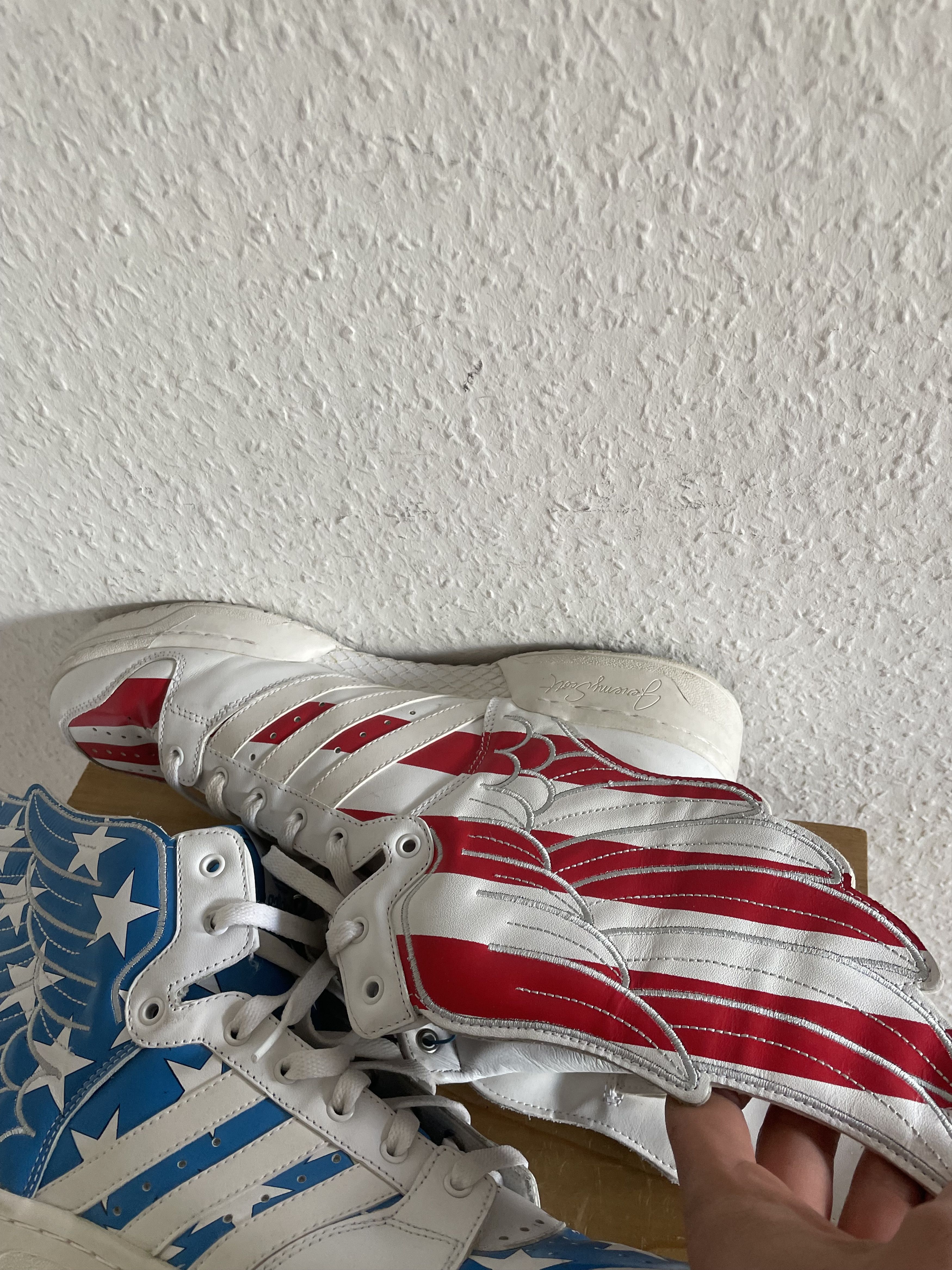 Adidas × Jeremy Scott JS Wings 2.0 USA Stars & Stripes Size US 12.5 / EU 45-46 - 6 Thumbnail