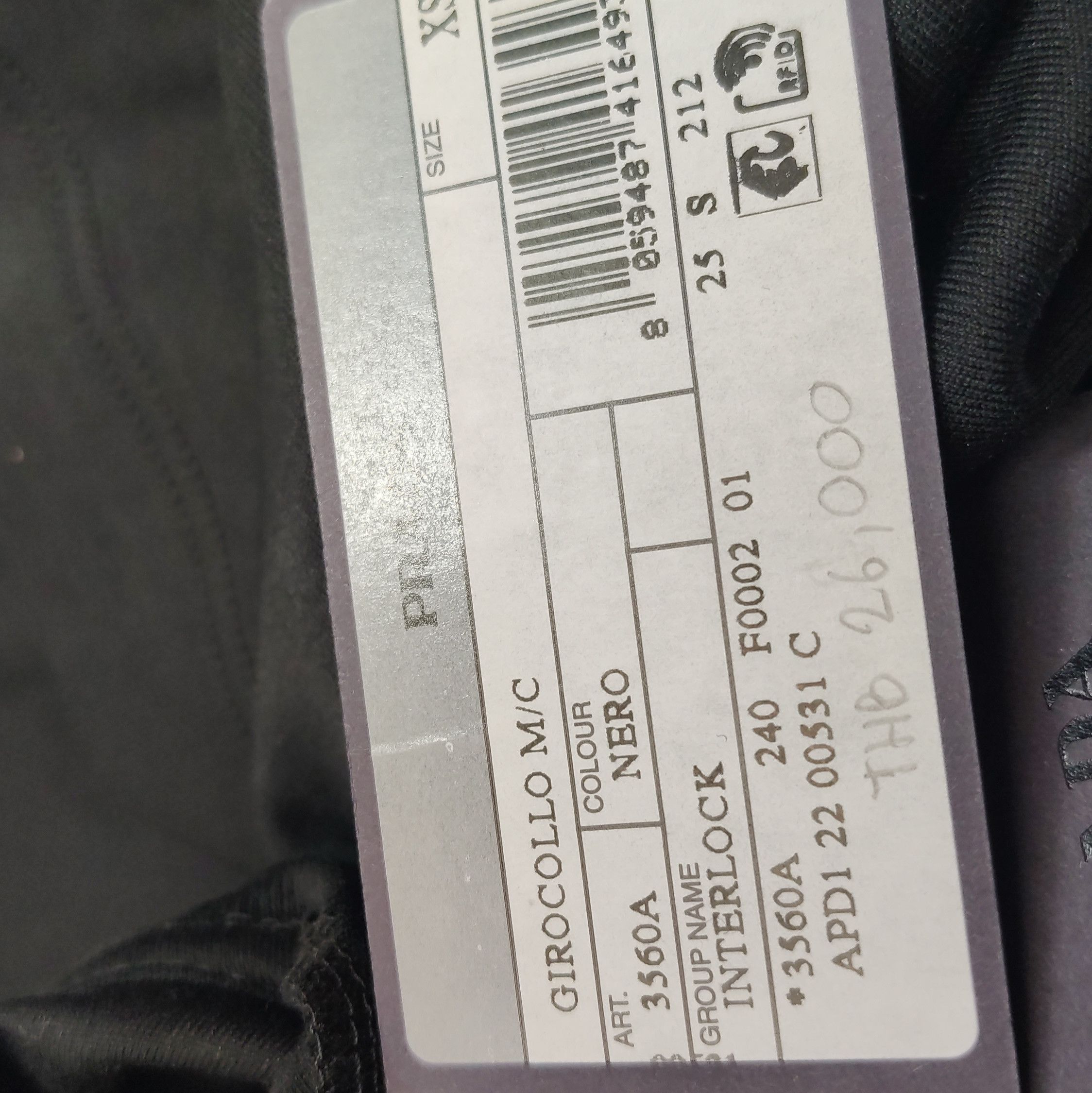 Prada Prada Black Cotton Cropped T. Size XS / US 0-2 / IT 36-38 - 9 Thumbnail