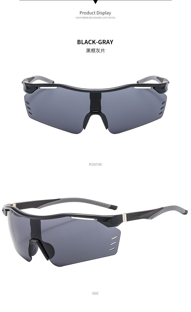 VIBE Hip-hop Street ins style custom avant-garde sunglasses Size ONE SIZE - 2 Thumbnail