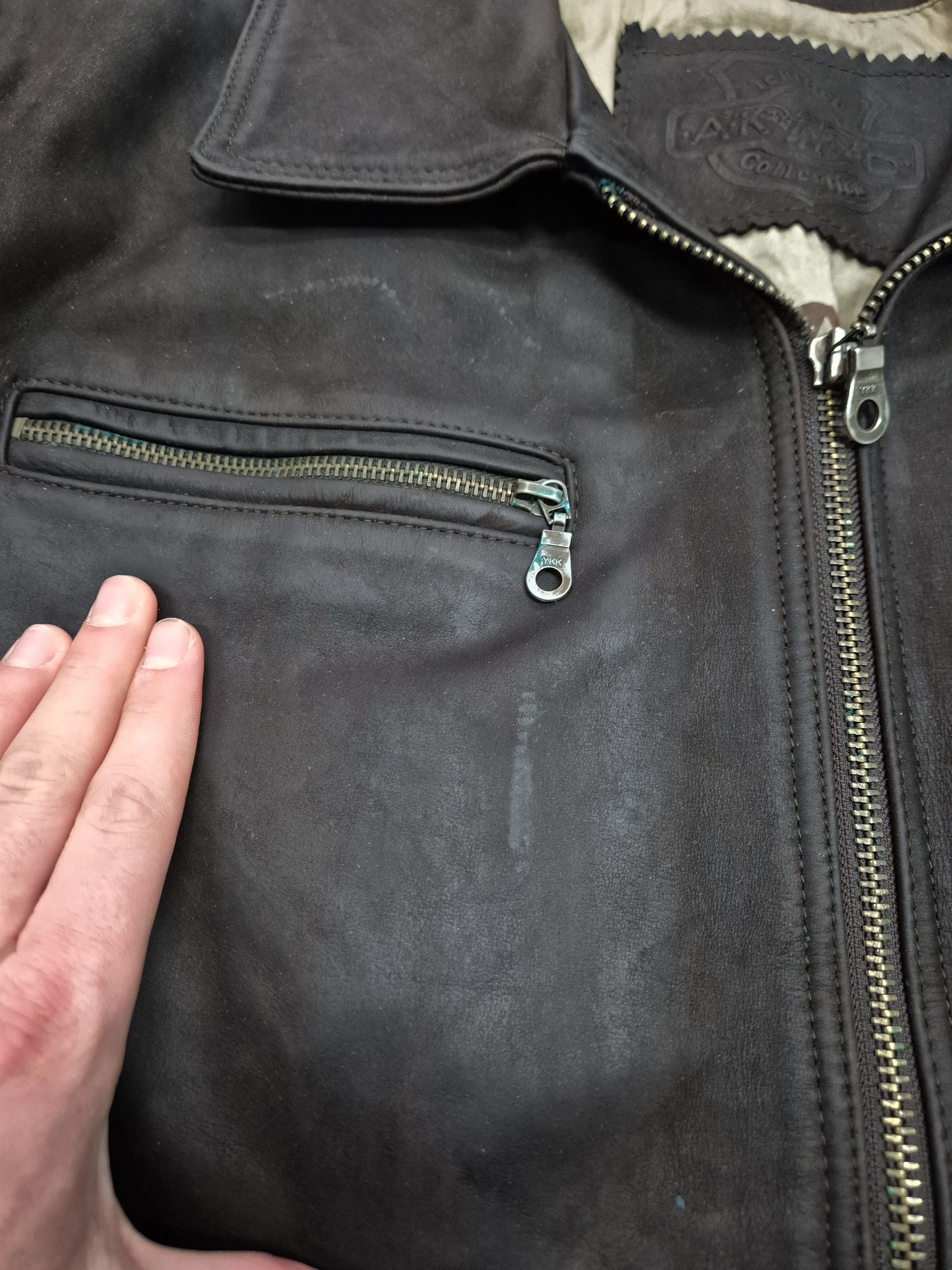Vintage Vintage Akaso Military Leather Bomber Jacket Size US XXL / EU 58 / 5 - 13 Thumbnail