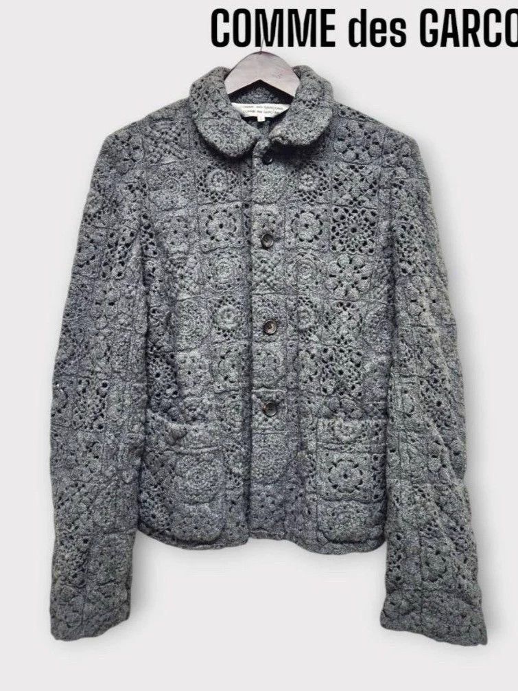 Other Comme Des Garcons Crochet knit cardigan jacket Size L / US 10 / IT 46 - 1 Thumbnail