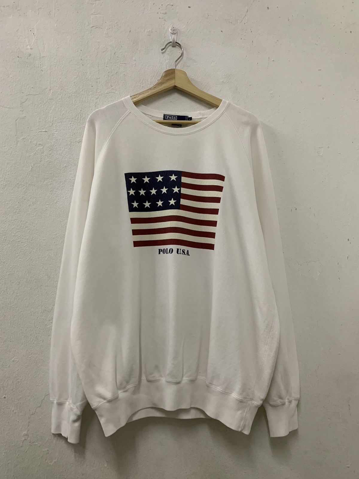 Polo Ralph Lauren Ralph Lauren Polo USA Flag Sweatshirt Size US XXL / EU 58 / 5 - 1 Thumbnail