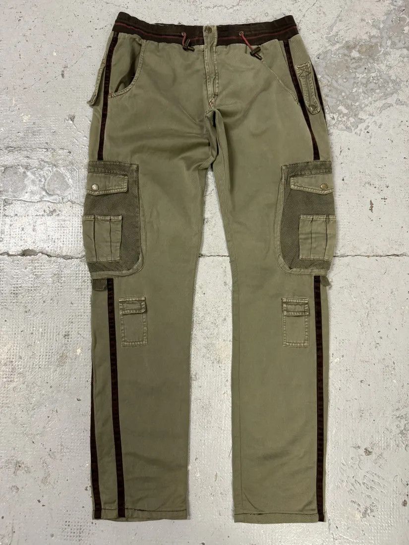 Designer × Dolce & Gabbana × Vintage SS2003 Dolce & Gabbana Green Cargo Utiliy Joggers Pants Size US 33 - 8 Thumbnail