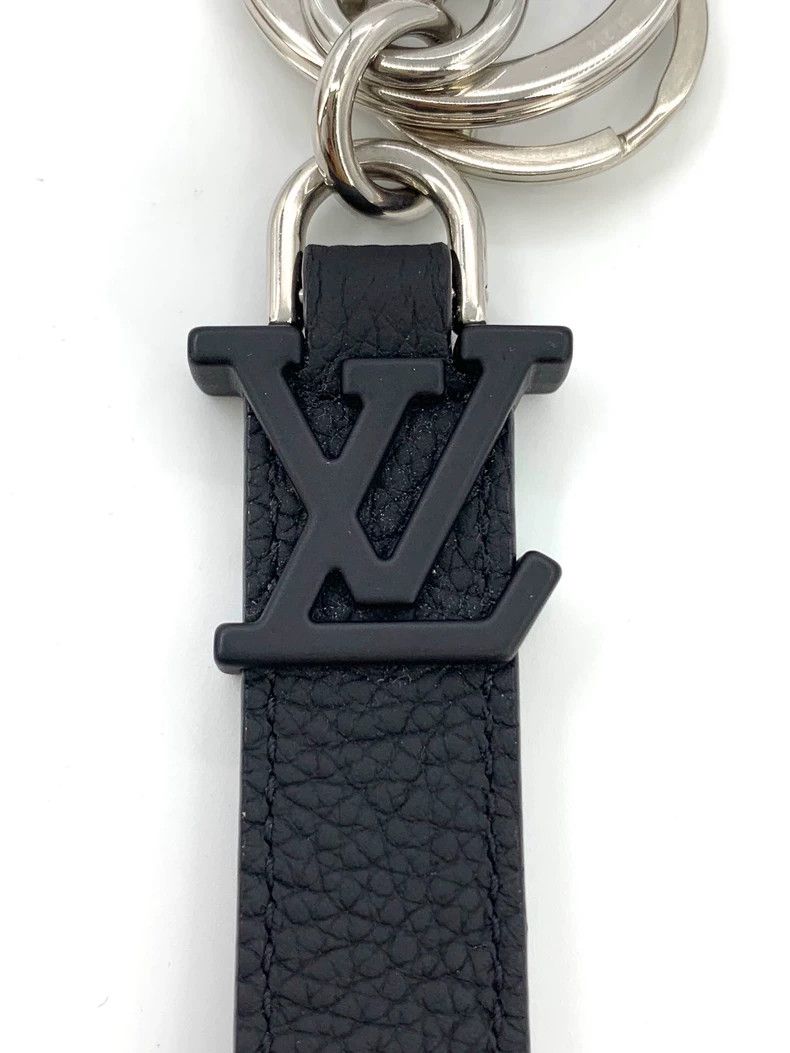 Louis Vuitton Louis Vuitton Black logo leather key chain Size ONE SIZE - 6 Thumbnail