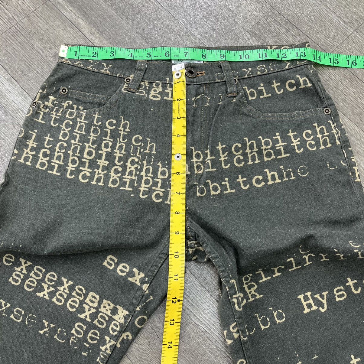 Hysteric Glamour Hysteric Glamour Sex Fuck Bitch Typewritter Flared Jeans Y2K Size US 28 / EU 44 - 19 Thumbnail