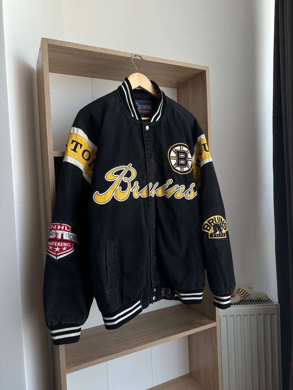 NHL × Vintage Vintage Hockey Delong NHL Boston Bruins Bomber Jacket Size US M / EU 48-50 / 2 - 9 Thumbnail