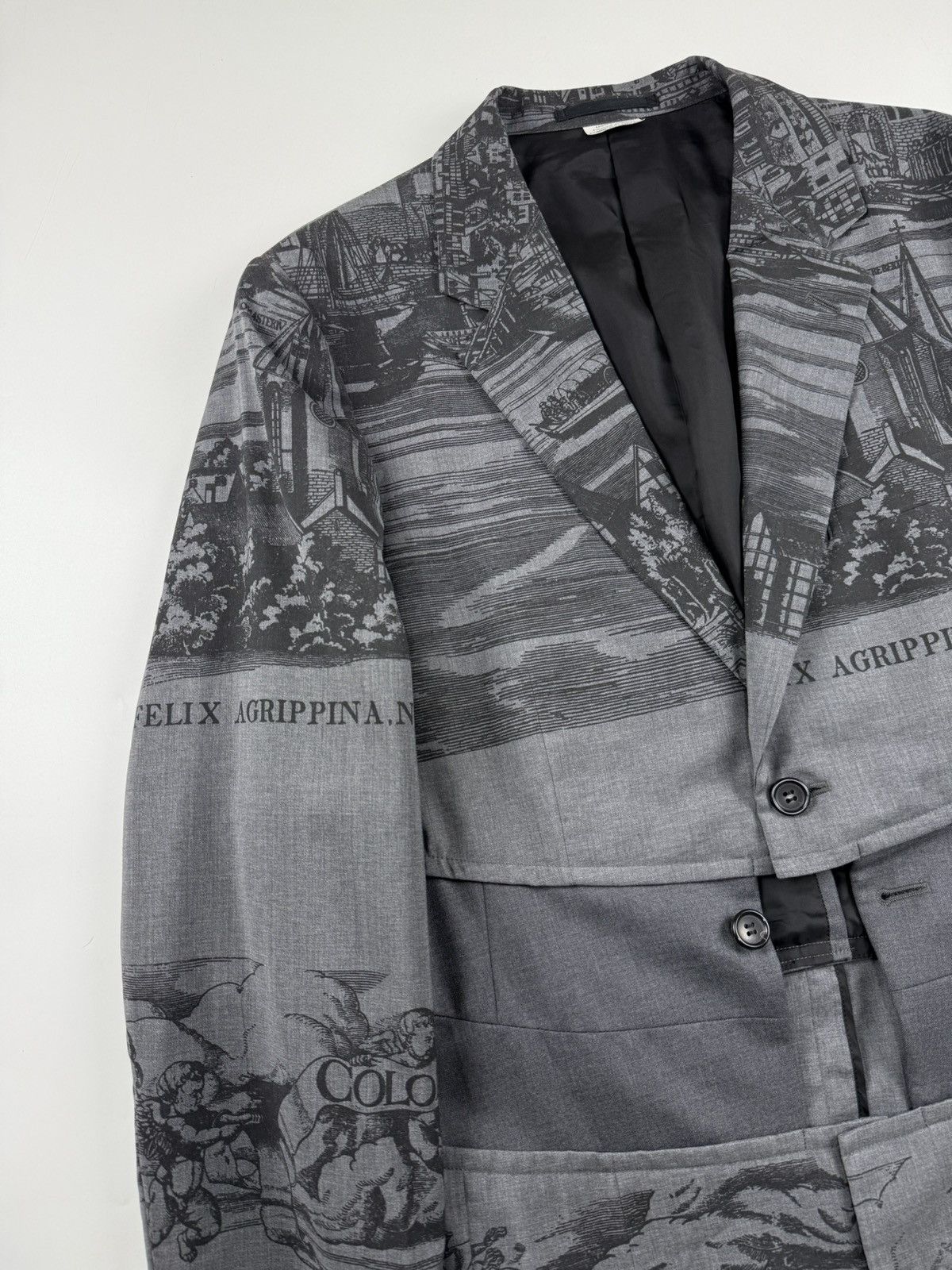 Comme des Garcons Comme des Garcons Homme Plus S/S’20 Printed Long Jacket Size US L / EU 52-54 / 3 - 4 Thumbnail