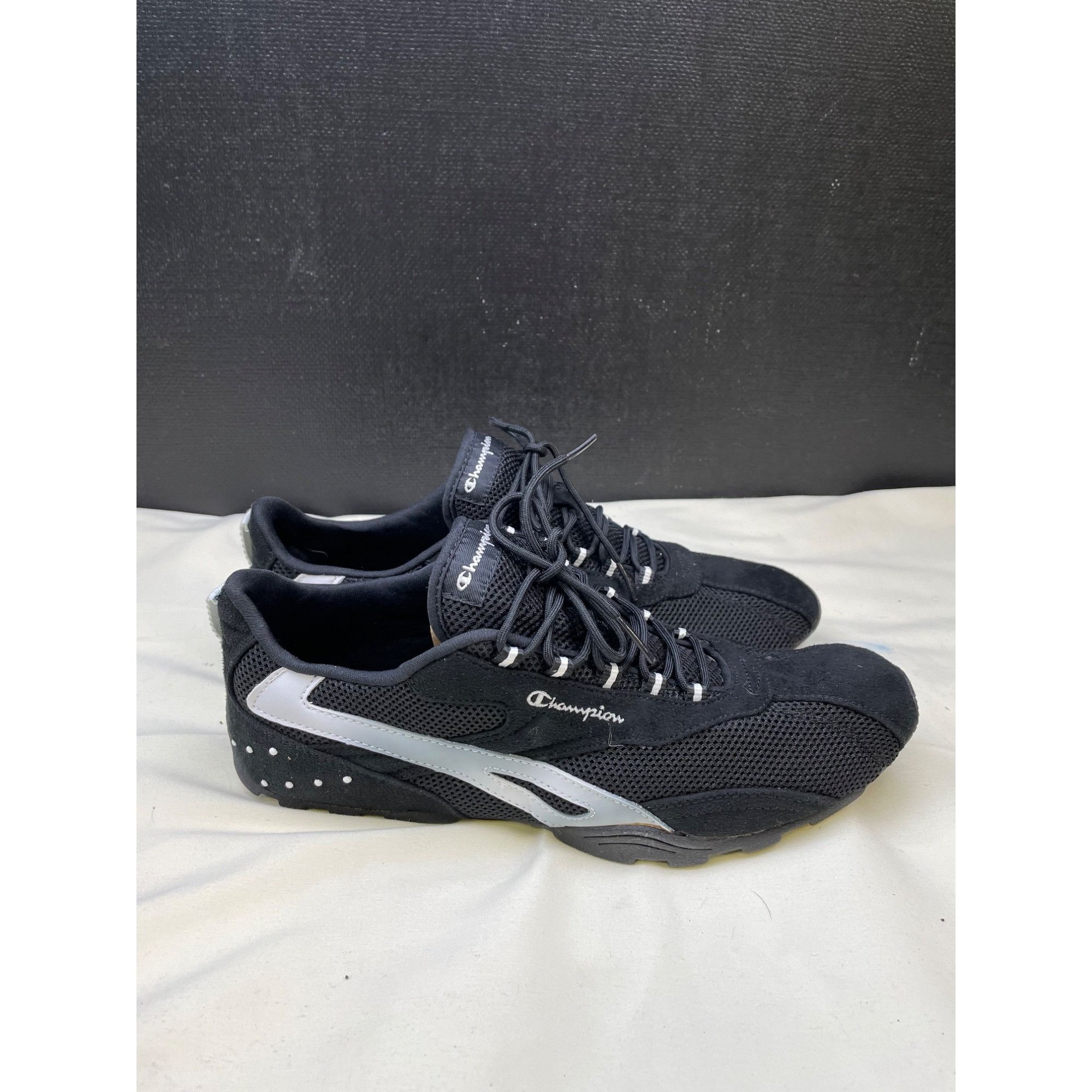 Champion Champion Womens Black White Sneakers Shoes Size 10 SKU 6823 Size US 10 / IT 40 - 4 Thumbnail
