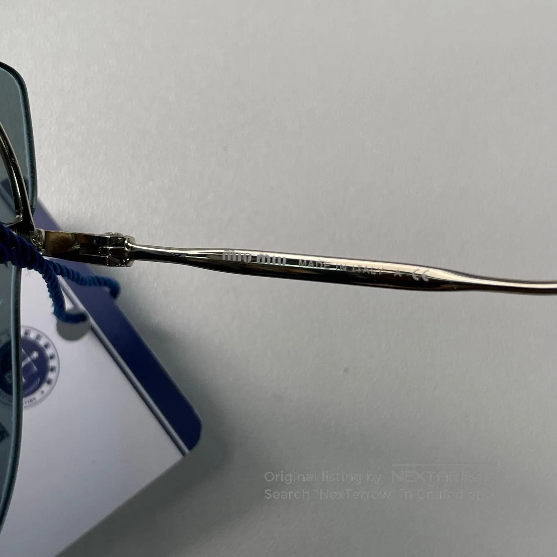 Miu Miu Miu Miu Cat ear polarized blue sunglasses| Size ONE SIZE - 9 Thumbnail