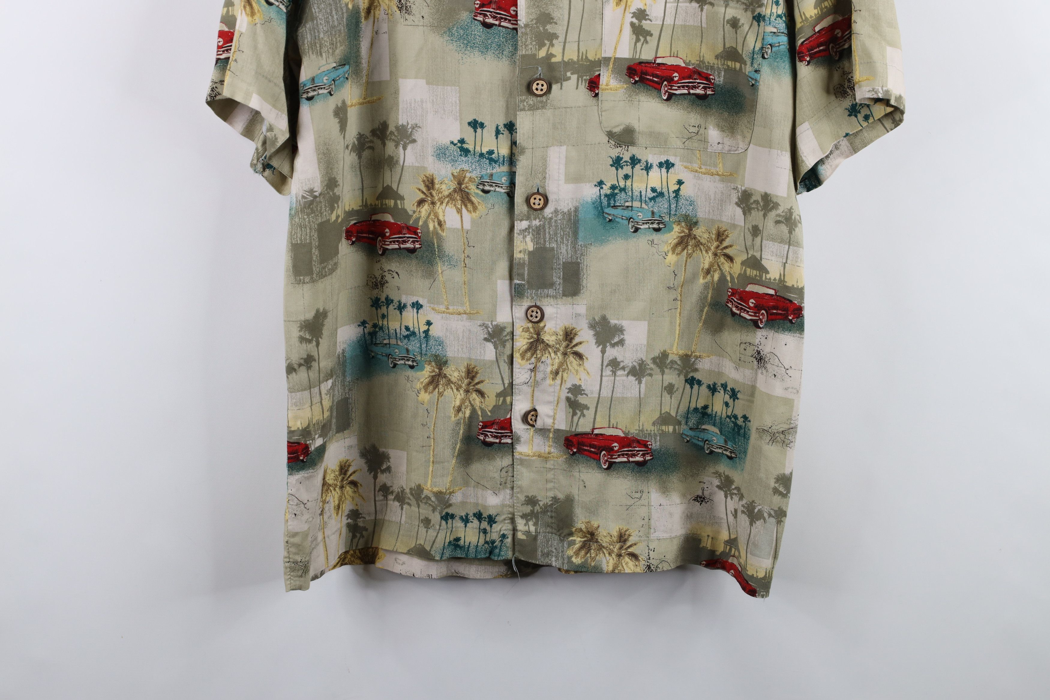 Vintage Vintage 90s Streetwear Car Palm Tree Hawaiian Button Shirt Size US S / EU 44-46 / 1 - 3 Thumbnail