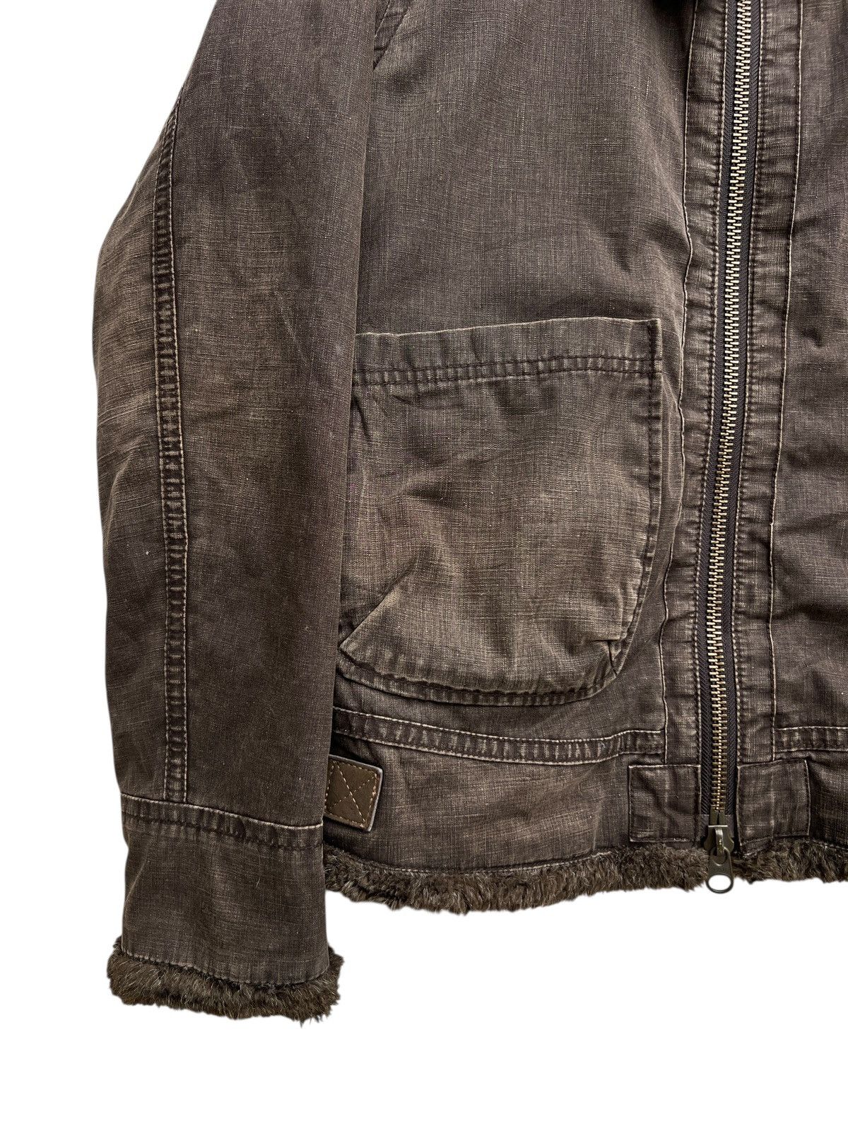 Johnbull Johnbull Alpaca Fur Canvas Sunfaded Brown Jacket Size US M / EU 48-50 / 2 - 9 Thumbnail