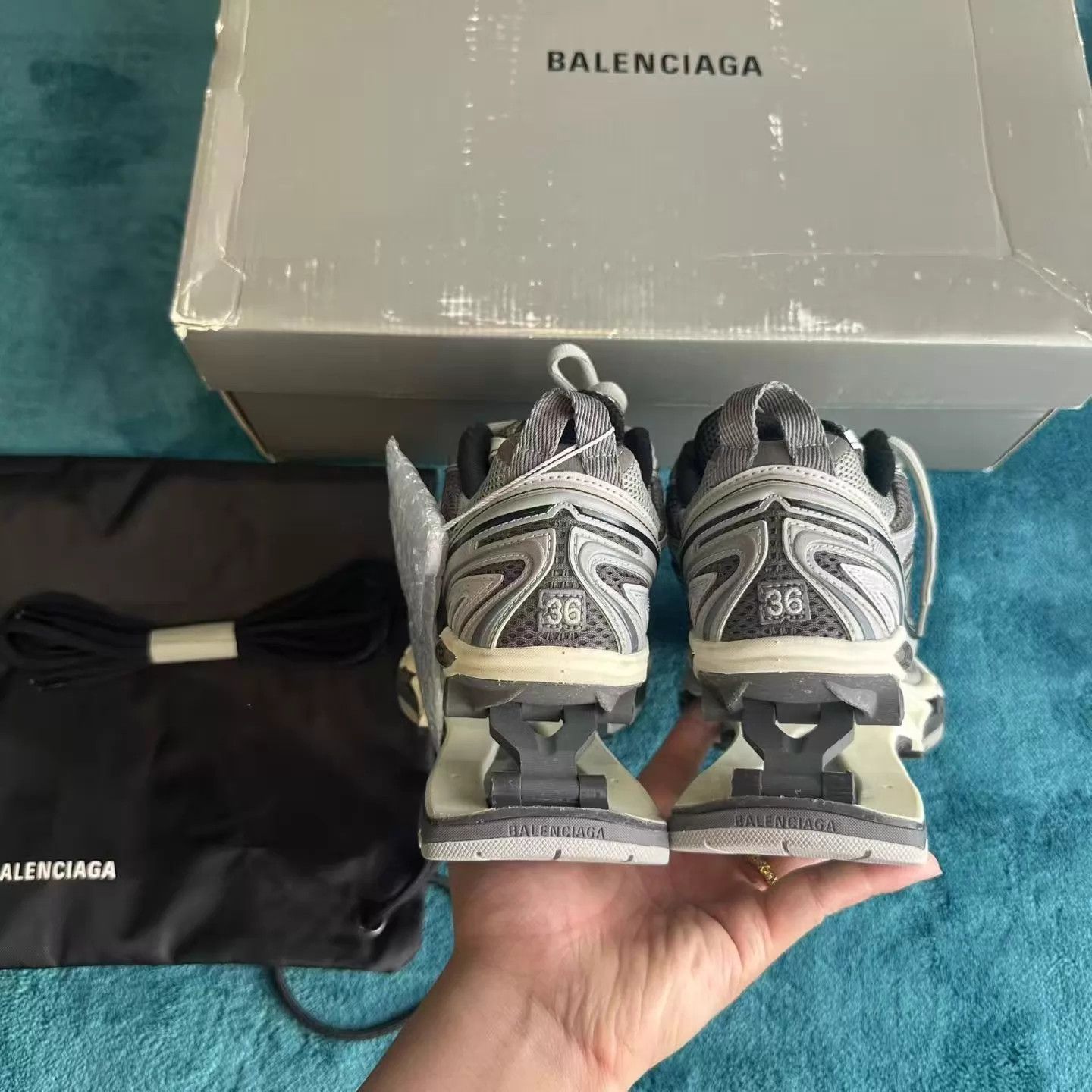 Balenciaga Balenciaga Xpander Gray 36 Unworn Size US 5.5 / IT 35.5 - 4 Thumbnail