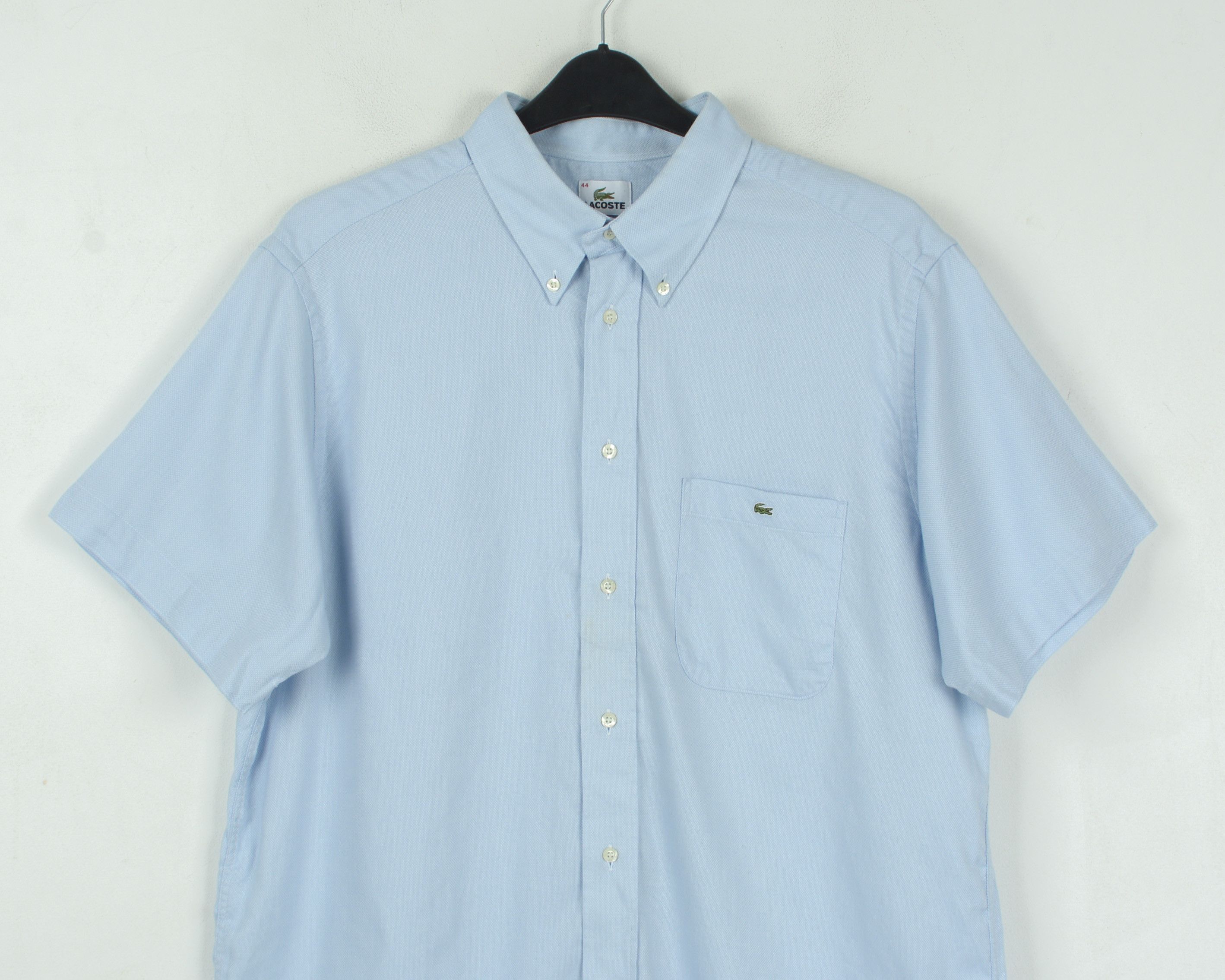 Lacoste × Vintage Devanlay XL Formal Shirt EU 44 Short Sleeve Casual Top Size US XL / EU 56 / 4 - 5 Thumbnail