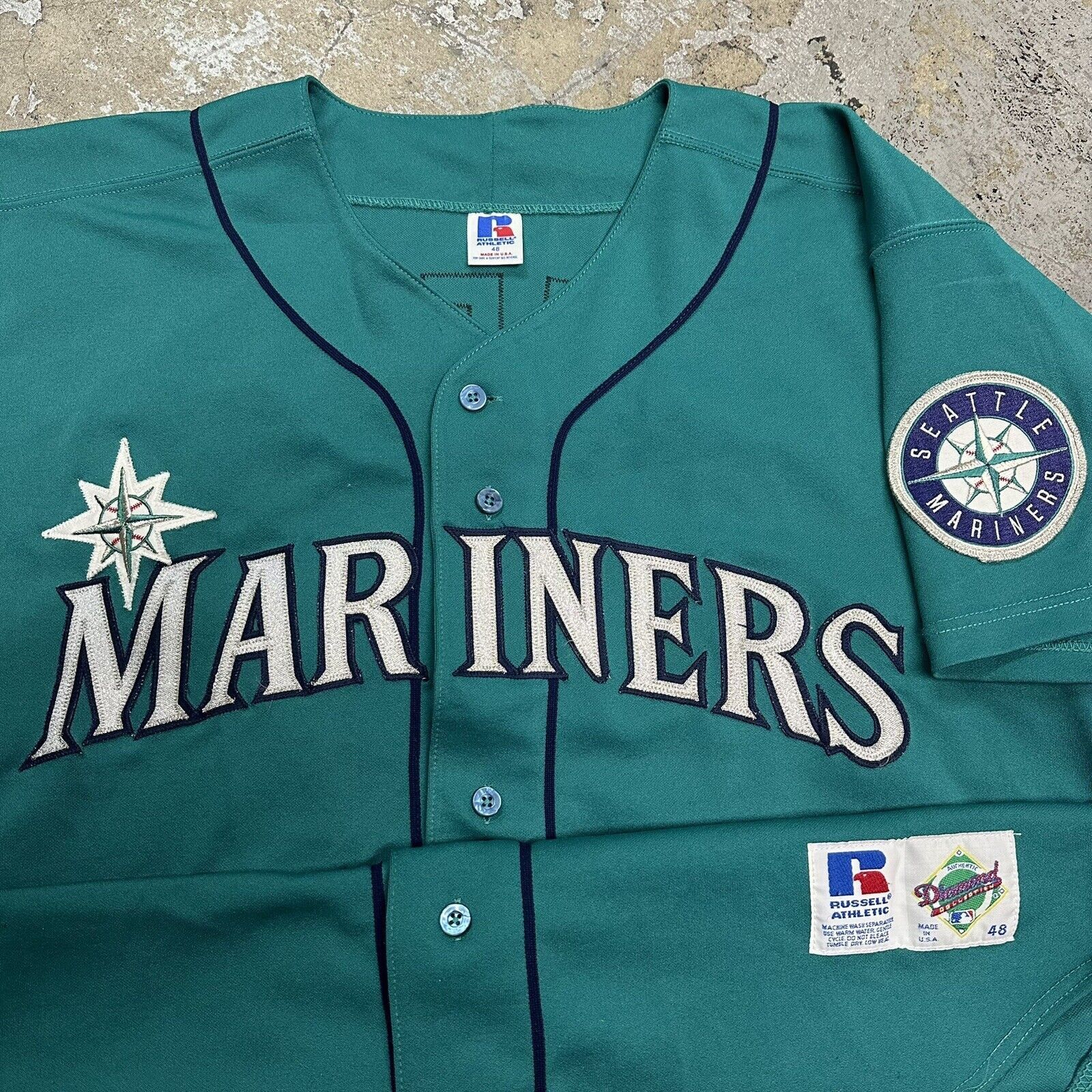 MLB × Russell Athletic × Vintage Vintage Russell Athletic Seattle Mariners Ken Griffey Jersey Size US XL / EU 56 / 4 - 2 Thumbnail