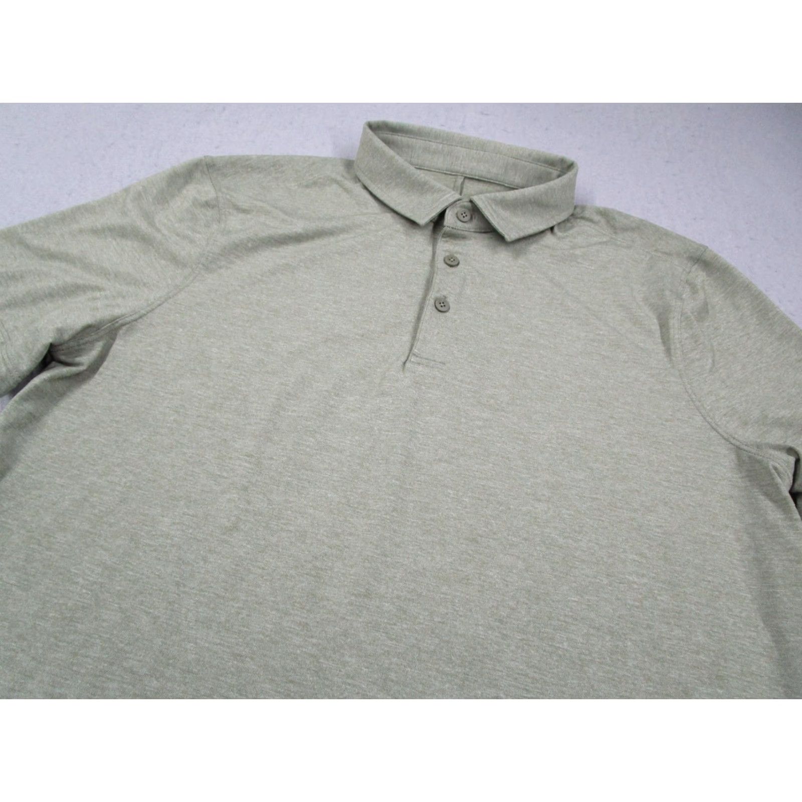 Lululemon Lululemon Polo Shirt Mens M Green Heather Golf Athletic Performance Stretch Shirt Size US M / EU 48-50 / 2 - 2 Thumbnail