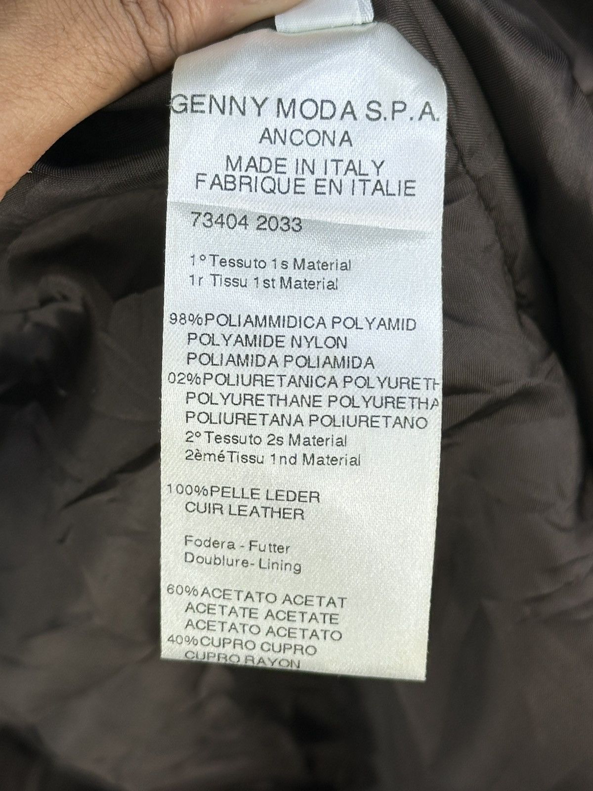 Japanese Brand Genny Olive Green Nylon Long Jacket Size L / US 10 / IT 46 - 14 Thumbnail