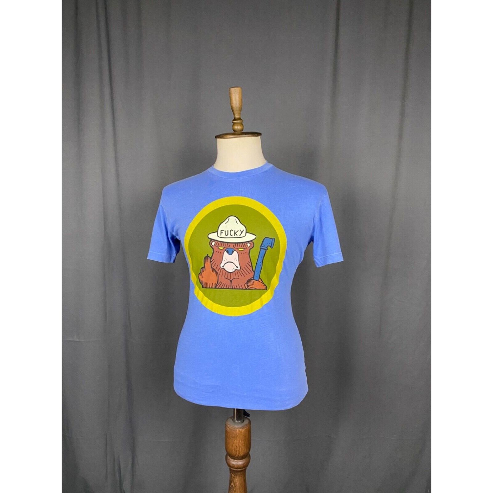 Dsquared2 Dsquared2 *ucky Big Logo Men's Light Blue Distressed T-Shi Size US M / EU 48-50 / 2 - 4 Thumbnail